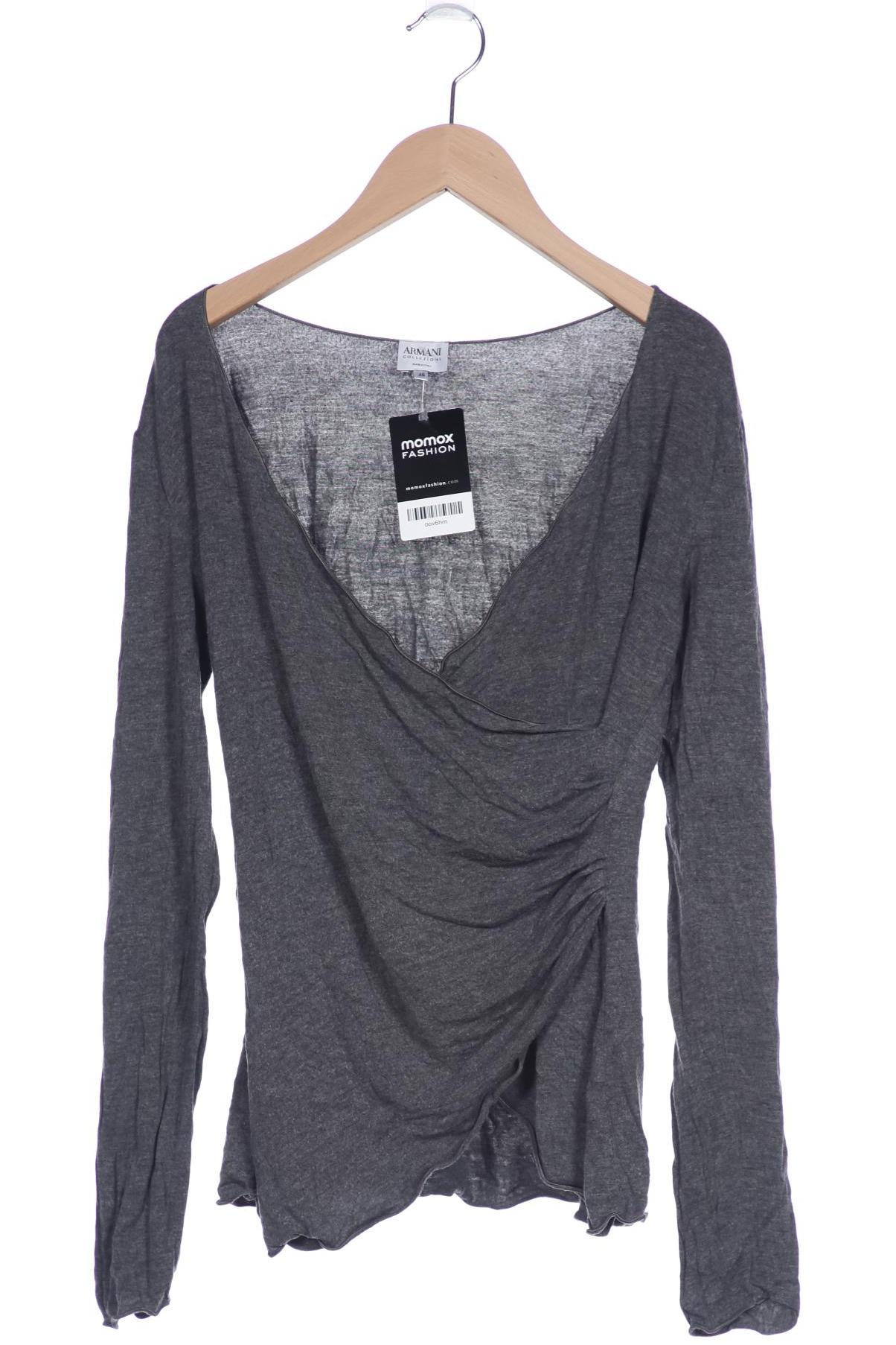 

Armani Collezioni Damen Langarmshirt, grau, Gr. 46