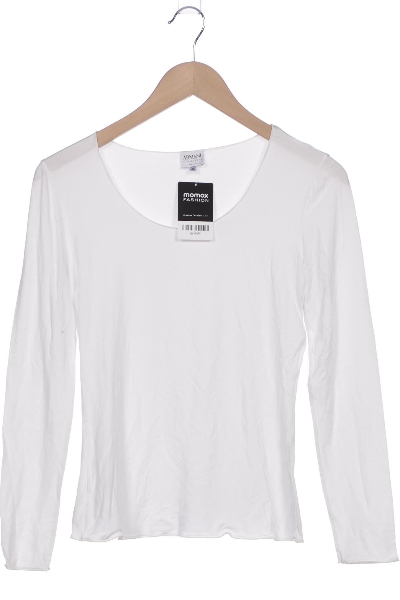 

Armani Collezioni Damen Langarmshirt, weiß, Gr. 40