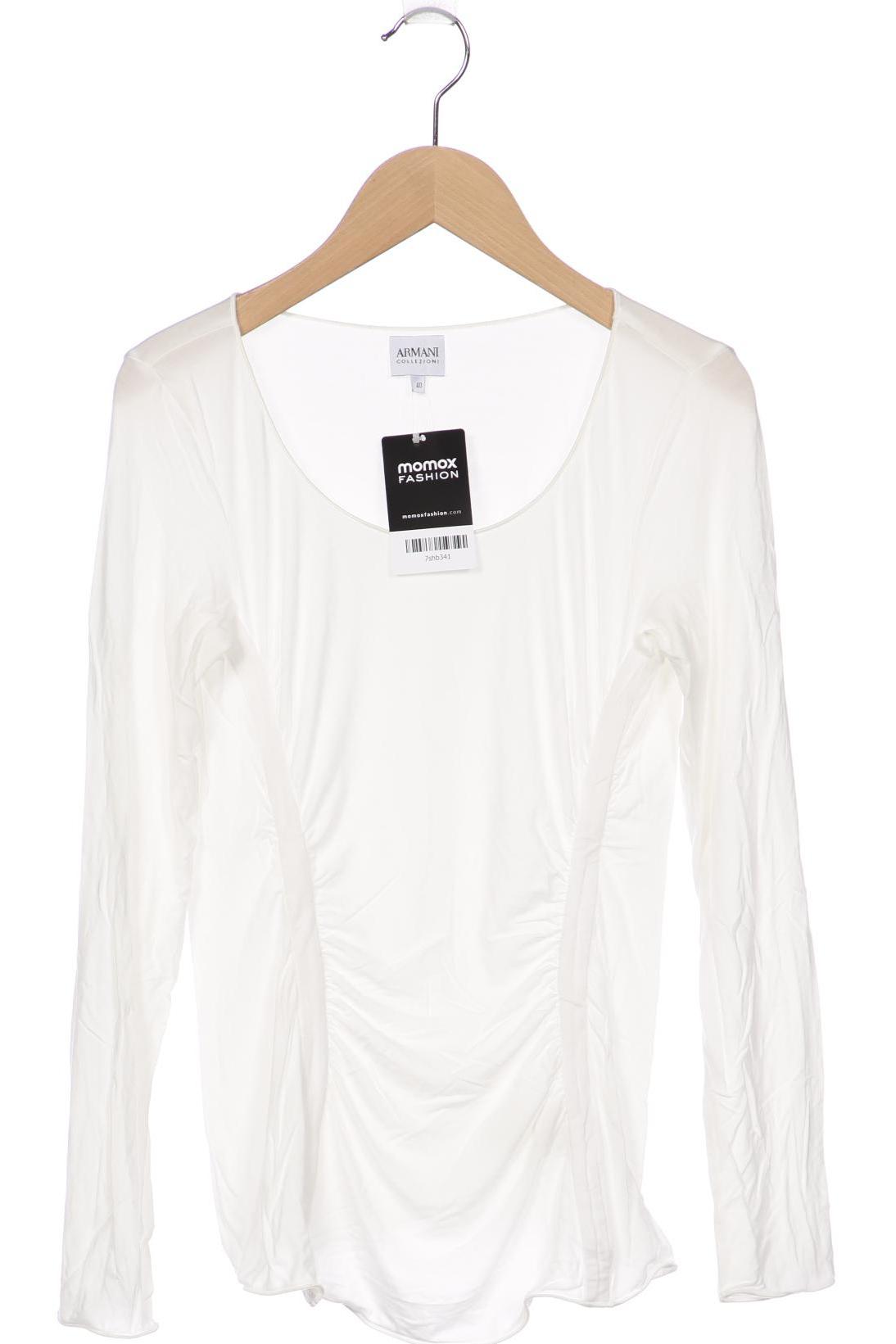 

Armani Collezioni Damen Langarmshirt, weiß, Gr. 40