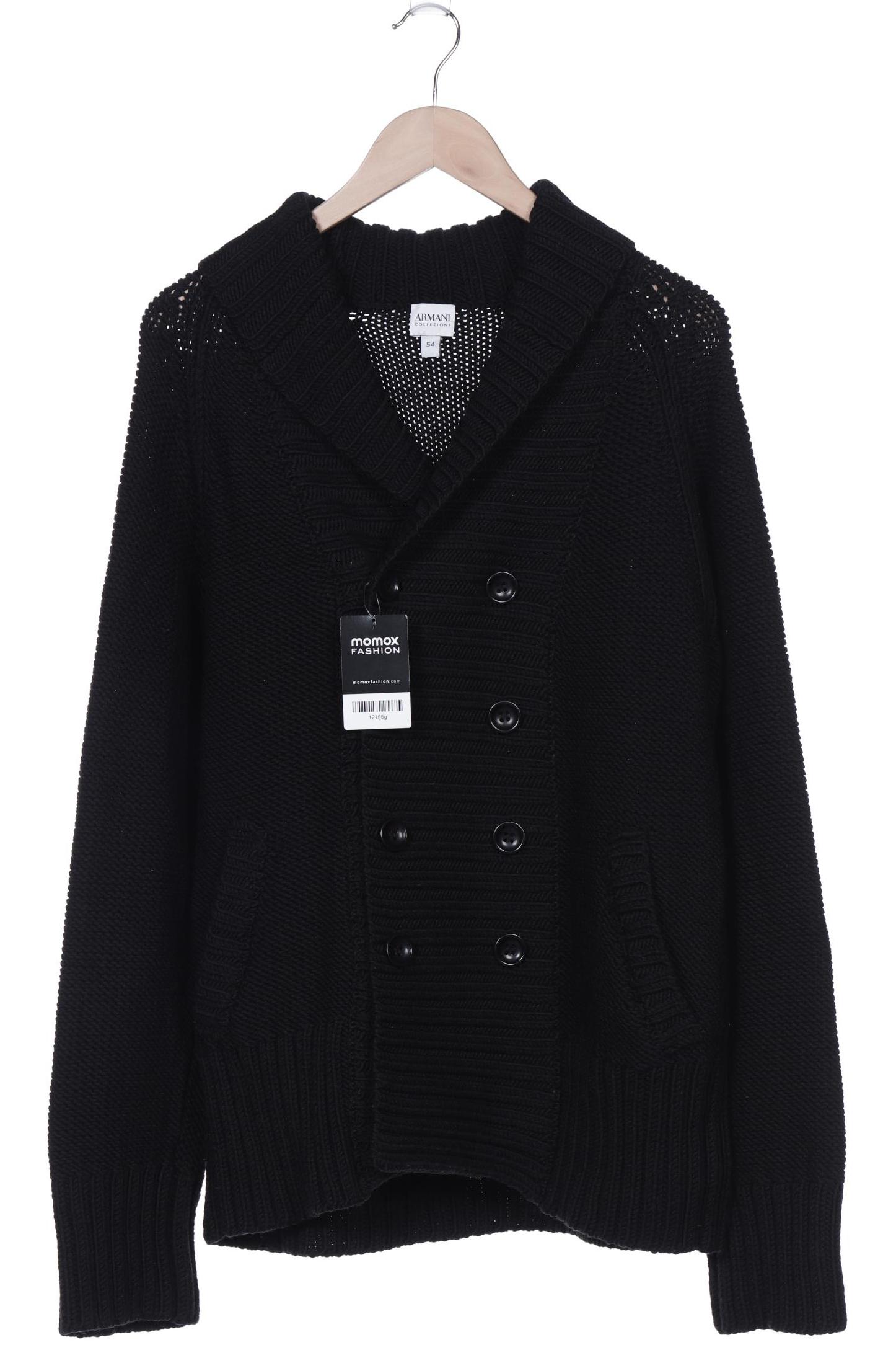 

Armani Collezioni Herren Strickjacke, schwarz, Gr. 52