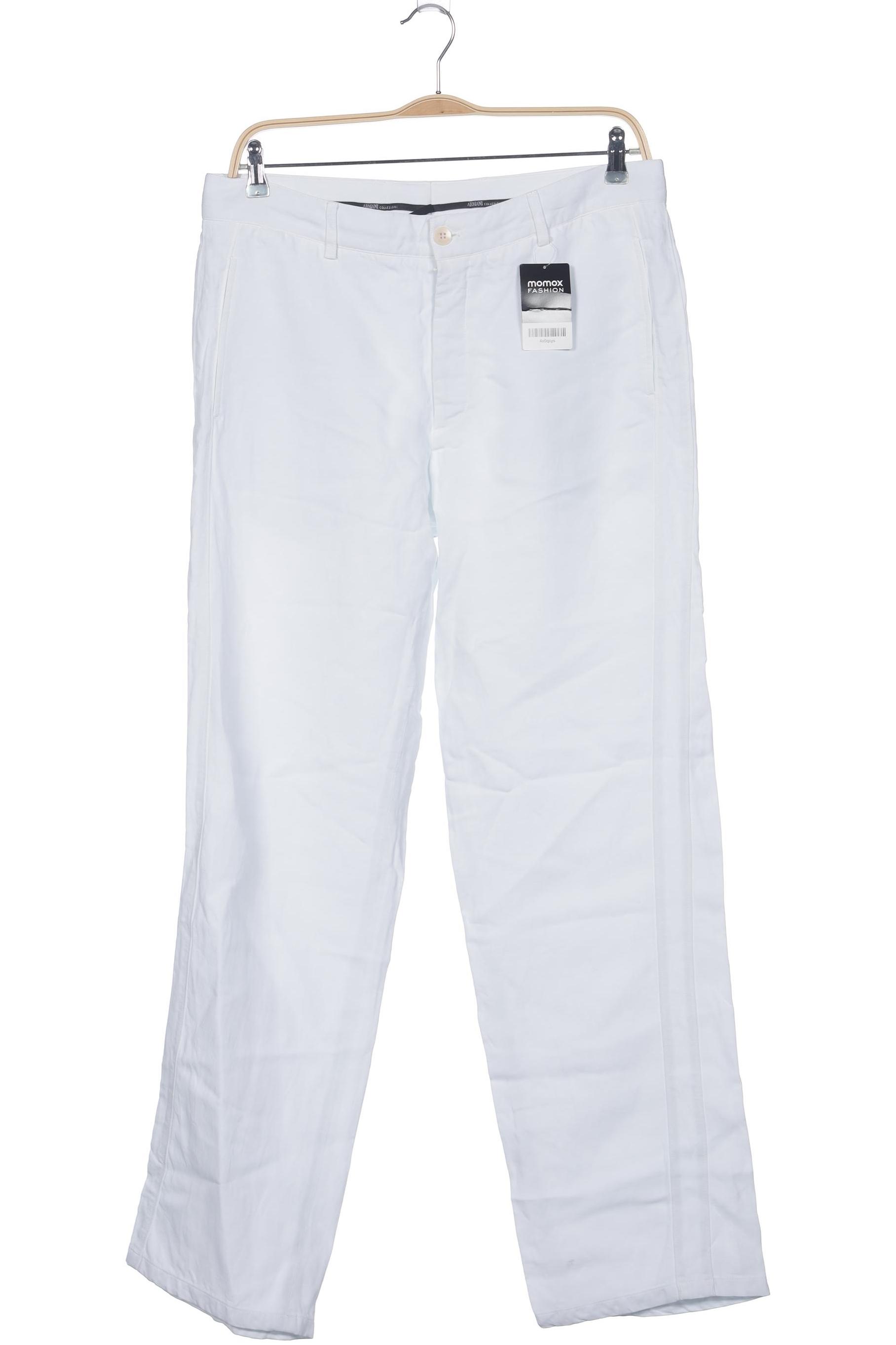

Armani Collezioni Herren Stoffhose, weiß, Gr. 52