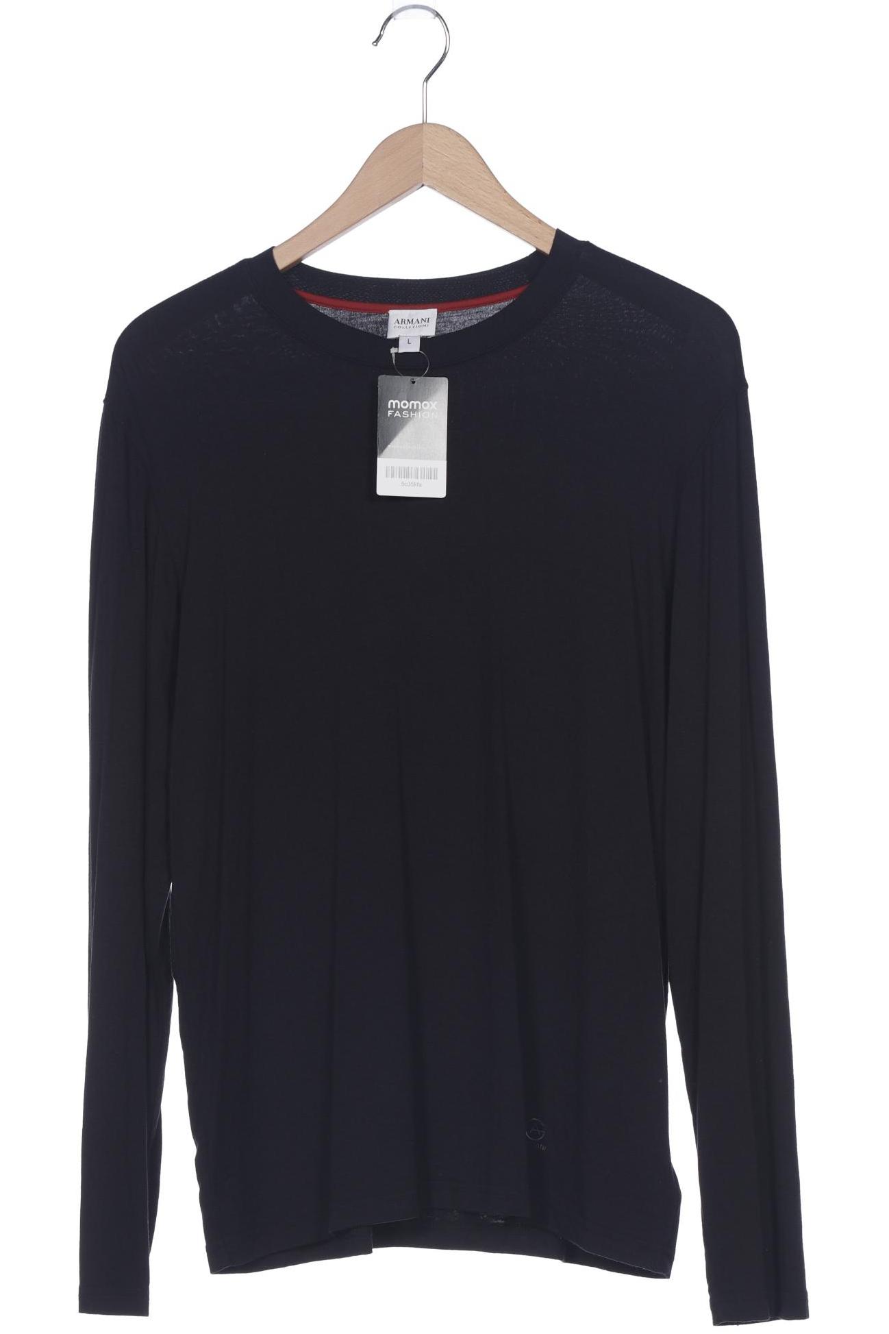 

Armani Collezioni Herren Langarmshirt, schwarz, Gr. 52