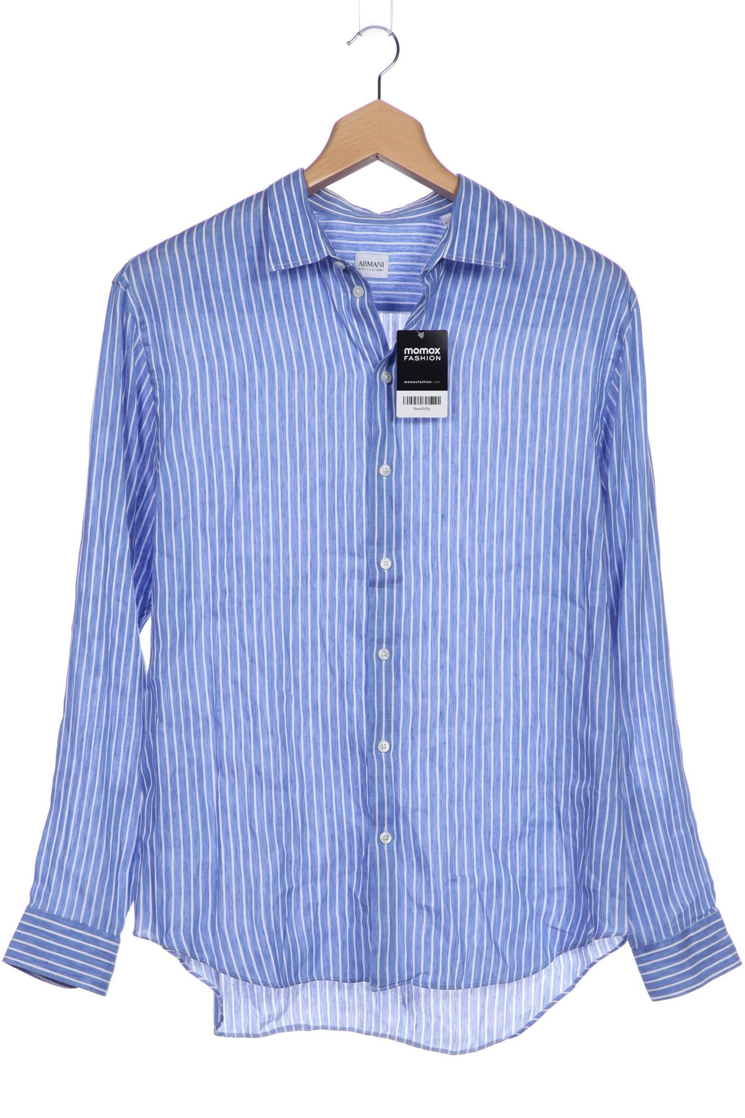 

Armani Collezioni Herren Hemd, blau, Gr. 56