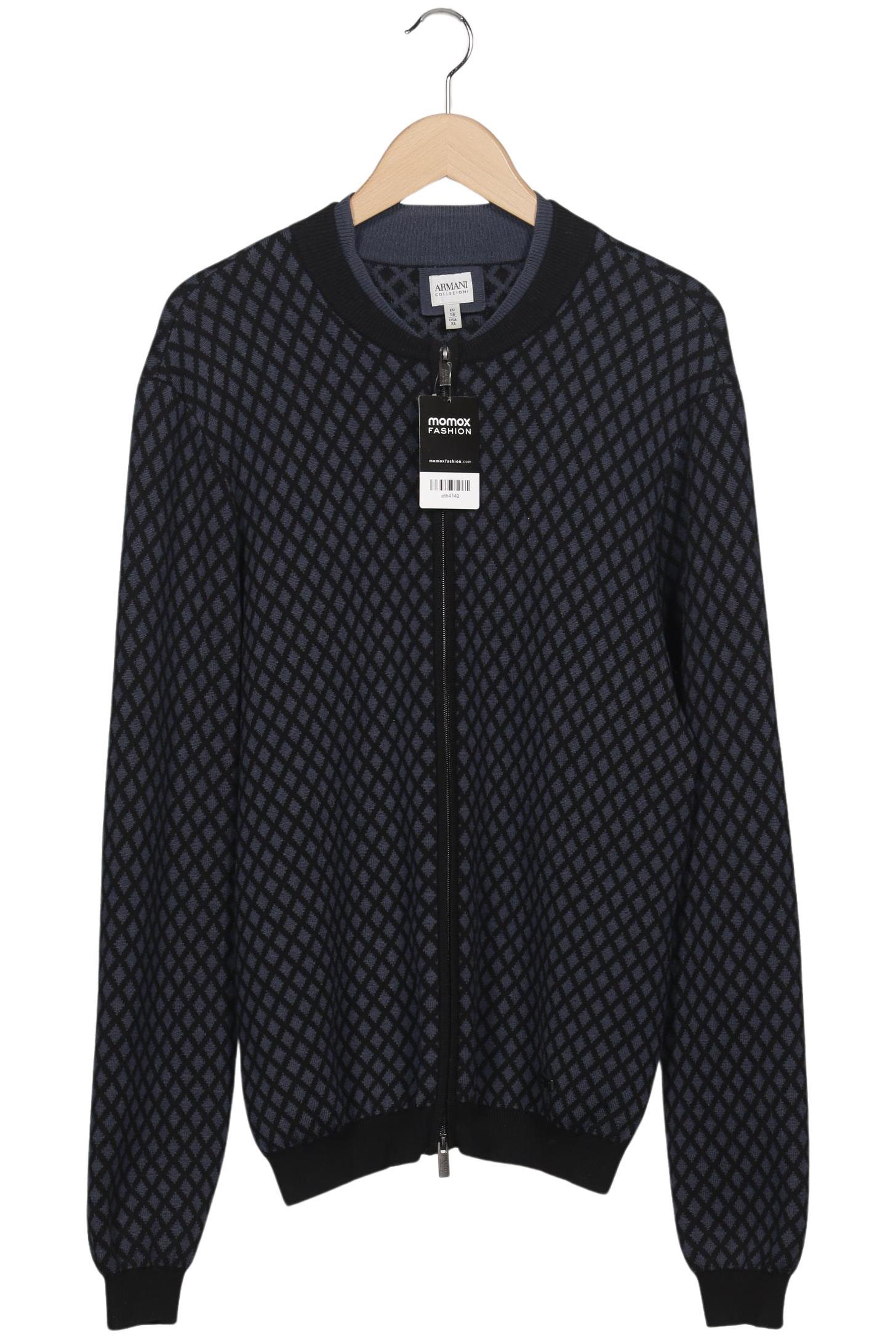 

Armani Collezioni Herren Strickjacke, marineblau, Gr. 56