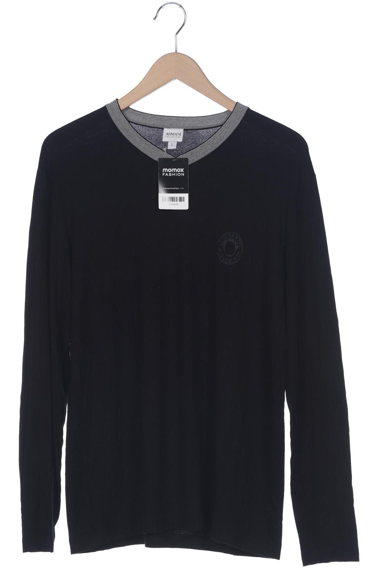 

Armani Collezioni Herren Langarmshirt, schwarz, Gr. 52