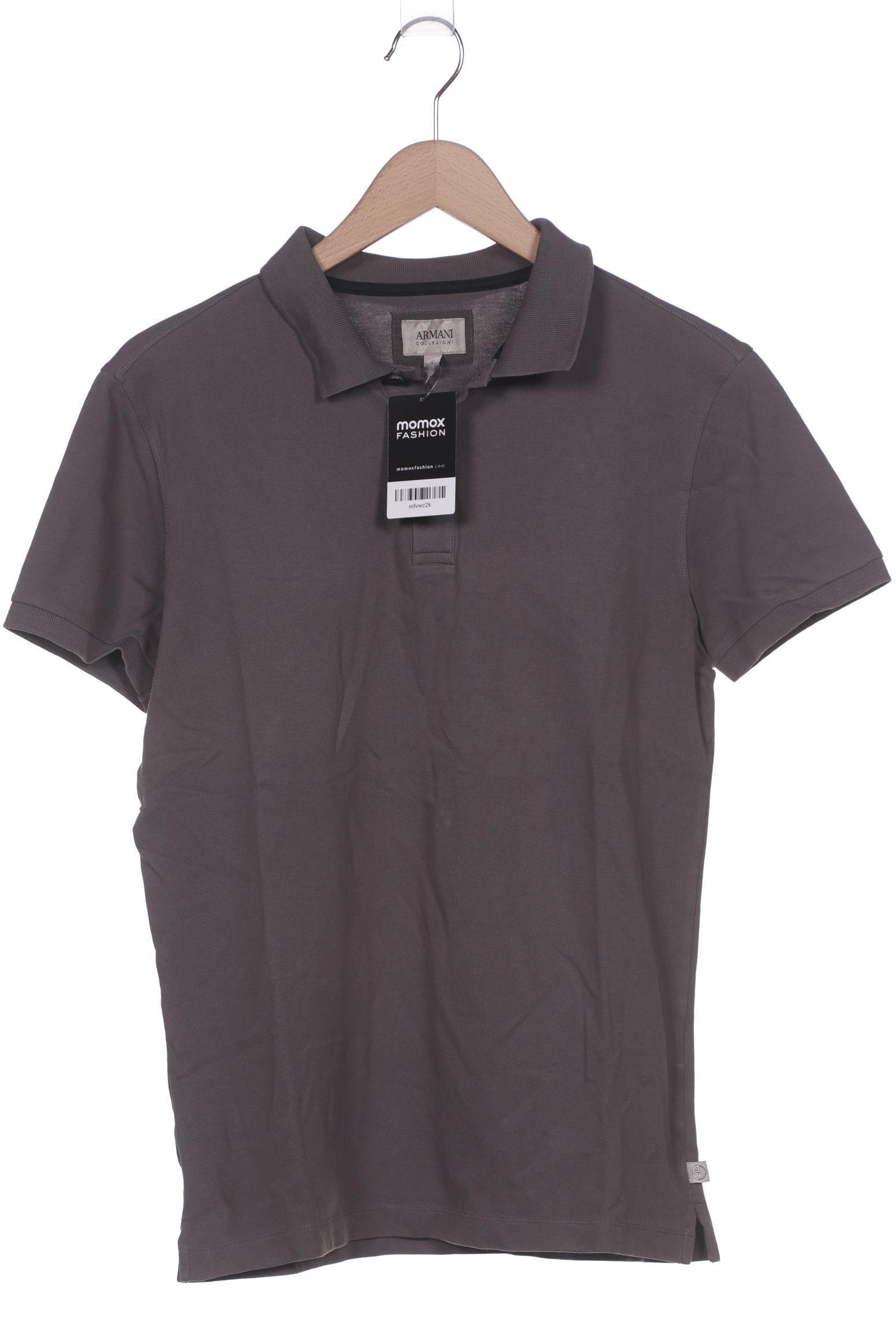 

Armani Collezioni Herren Poloshirt, grau, Gr. 52