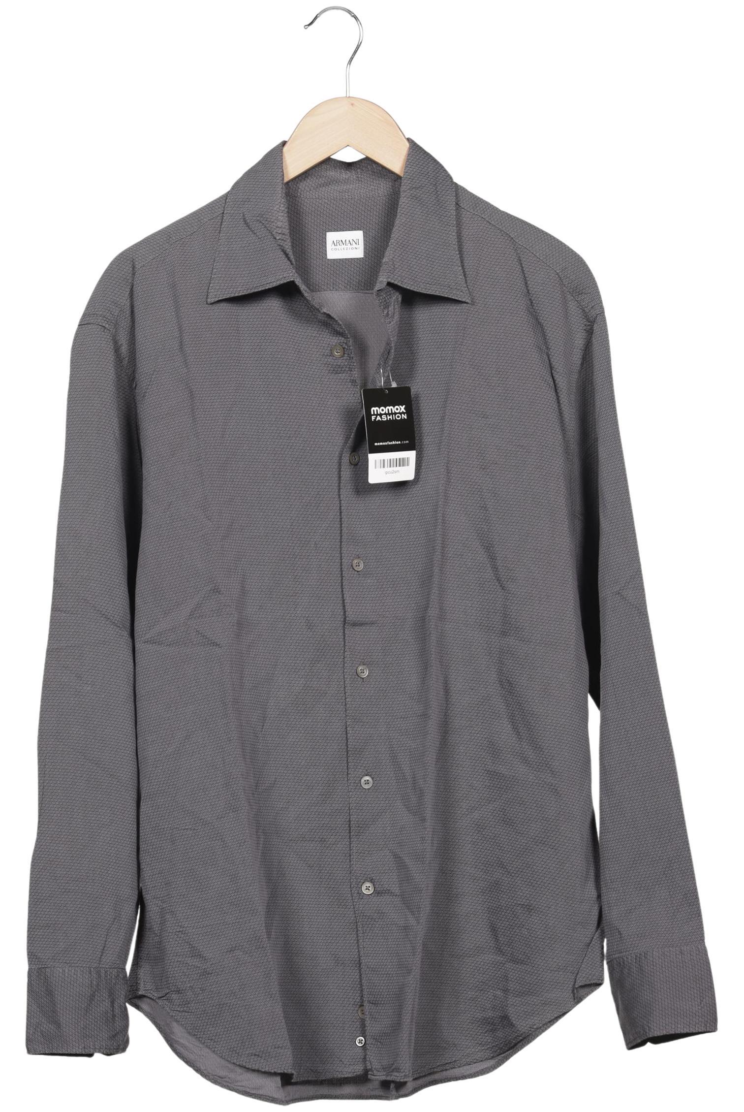 

Armani Collezioni Herren Hemd, grau, Gr. 56