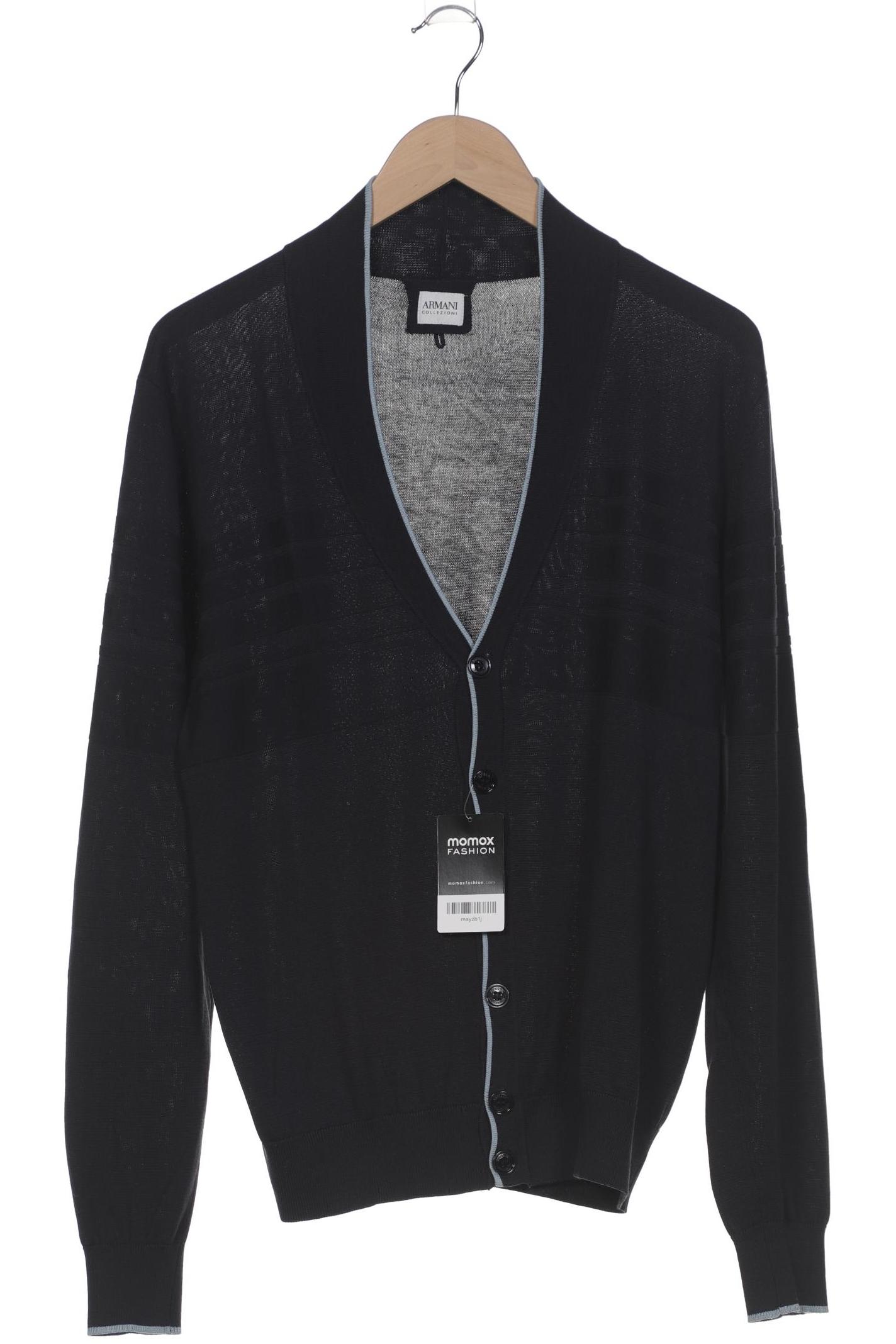 

Armani Collezioni Herren Strickjacke, marineblau, Gr. 52