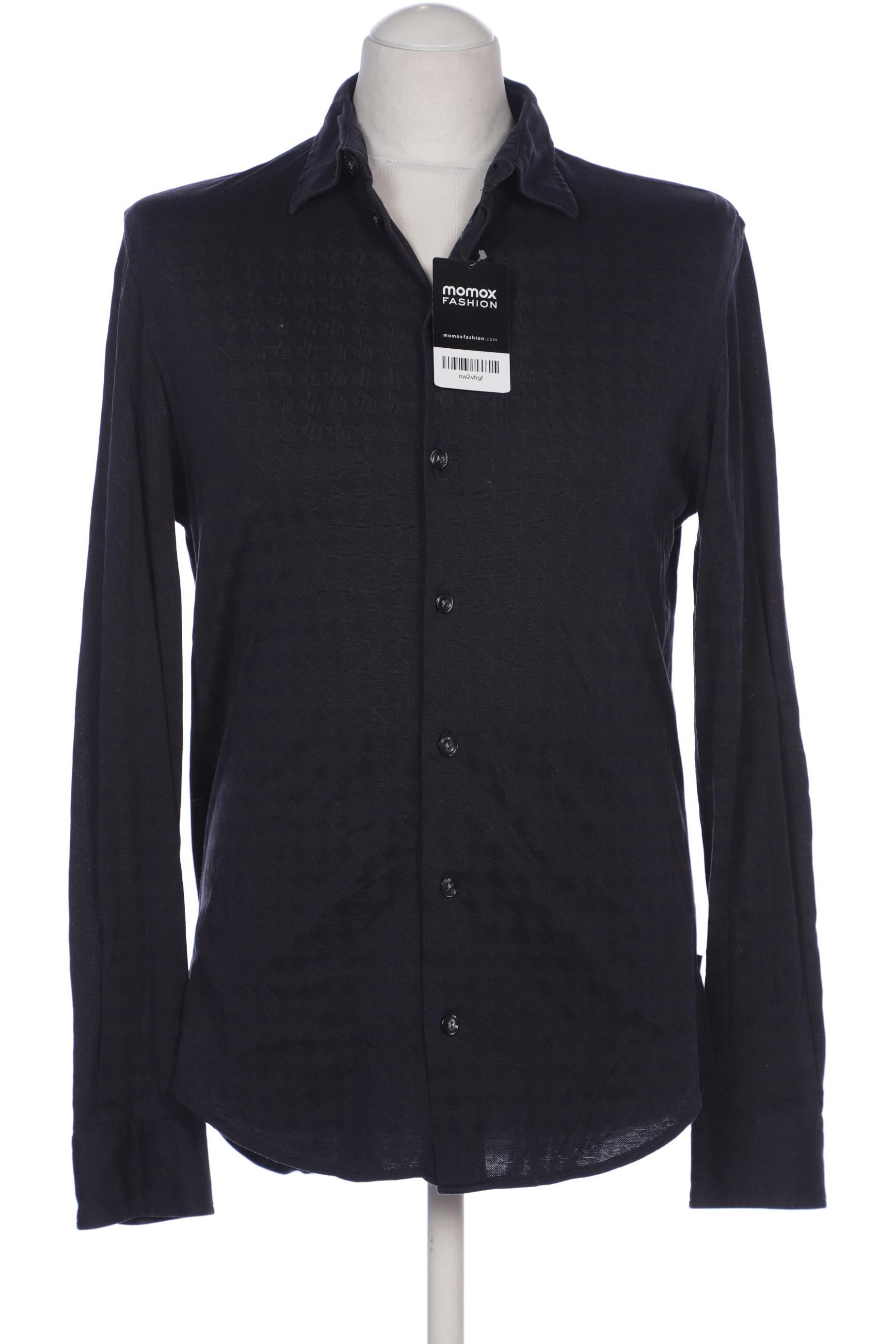 

Armani Collezioni Herren Hemd, marineblau, Gr. 48