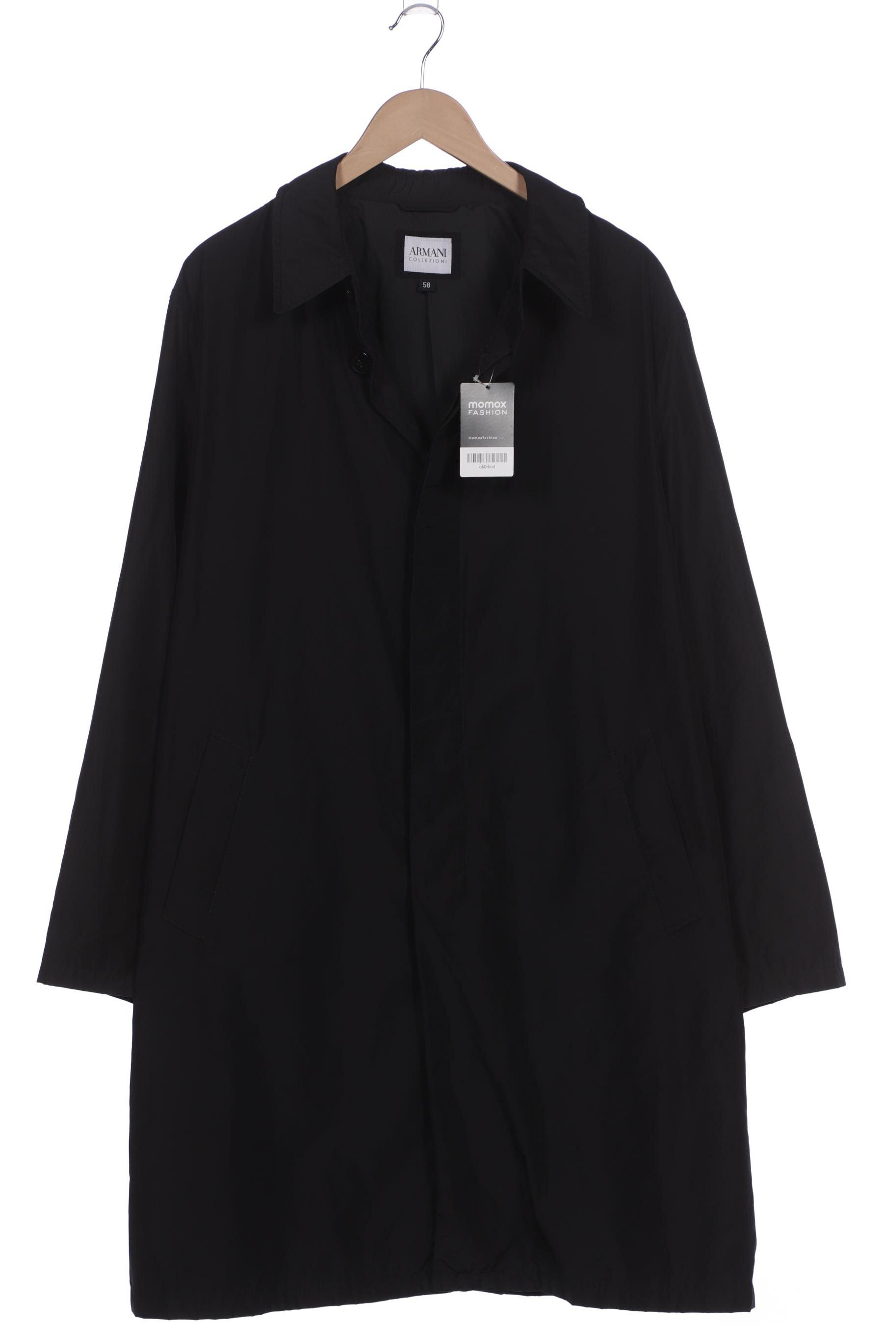 

Armani Collezioni Herren Mantel, schwarz, Gr. 56