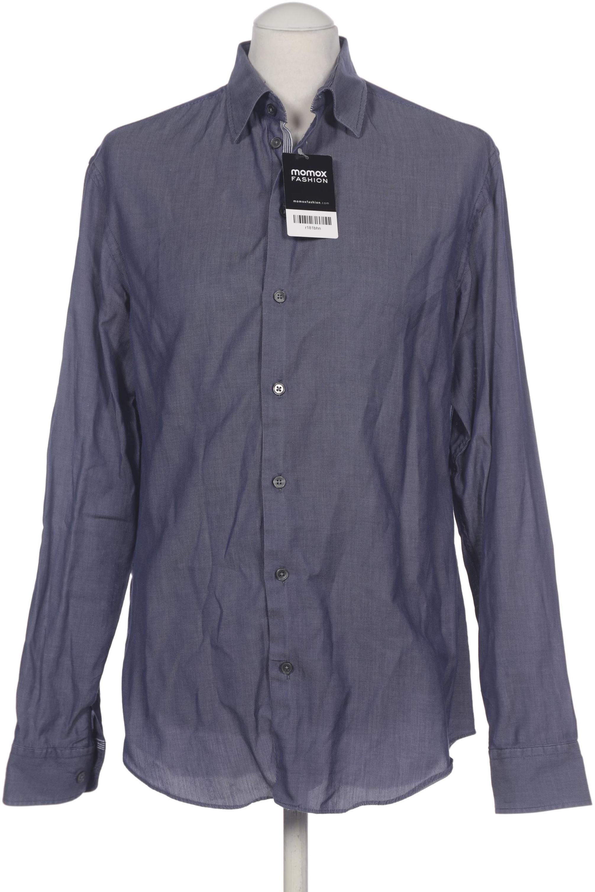 

Armani Collezioni Herren Hemd, marineblau, Gr. 48