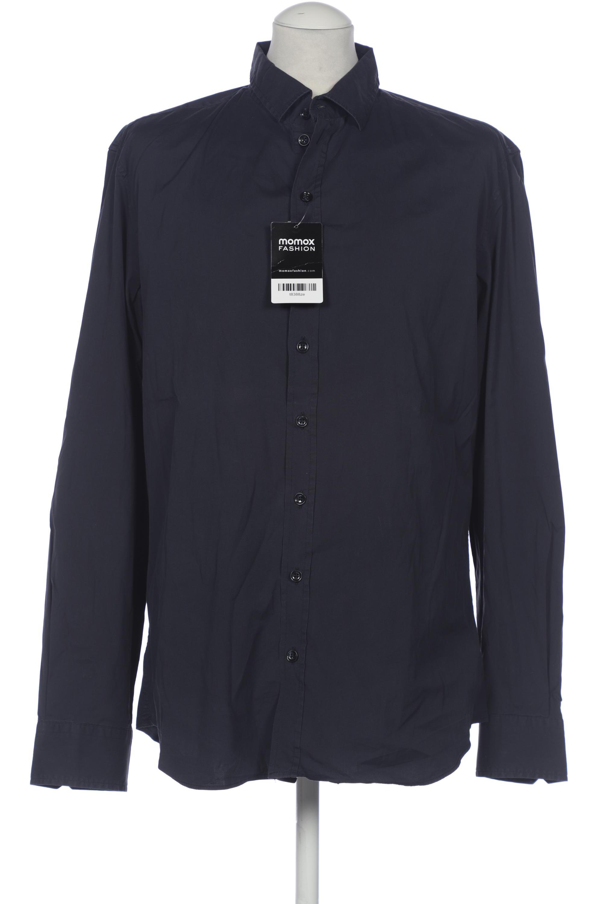 

Armani Collezioni Herren Hemd, marineblau, Gr. 54