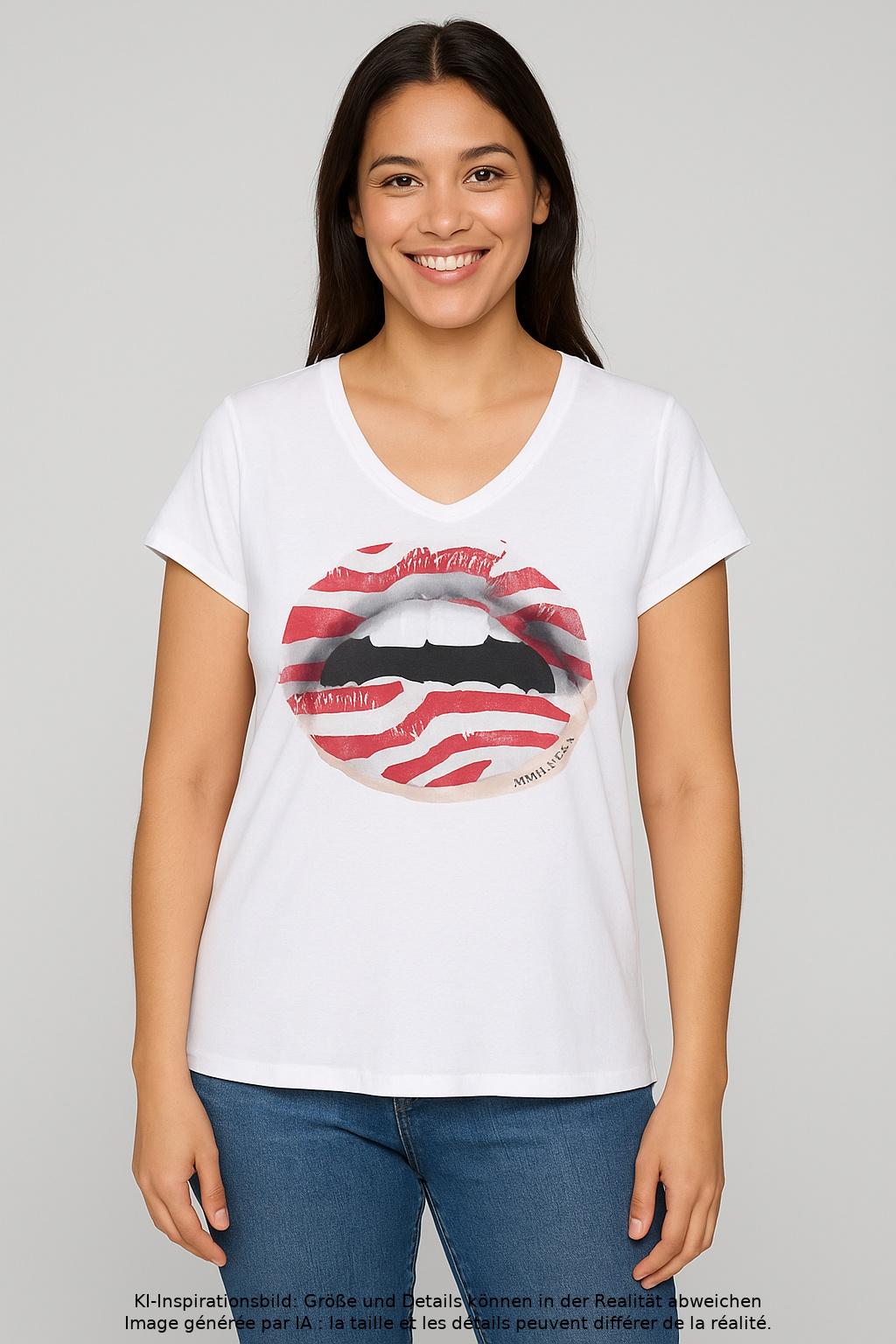 

Armani Jeans Damen T-Shirt, weiß, Gr. 44