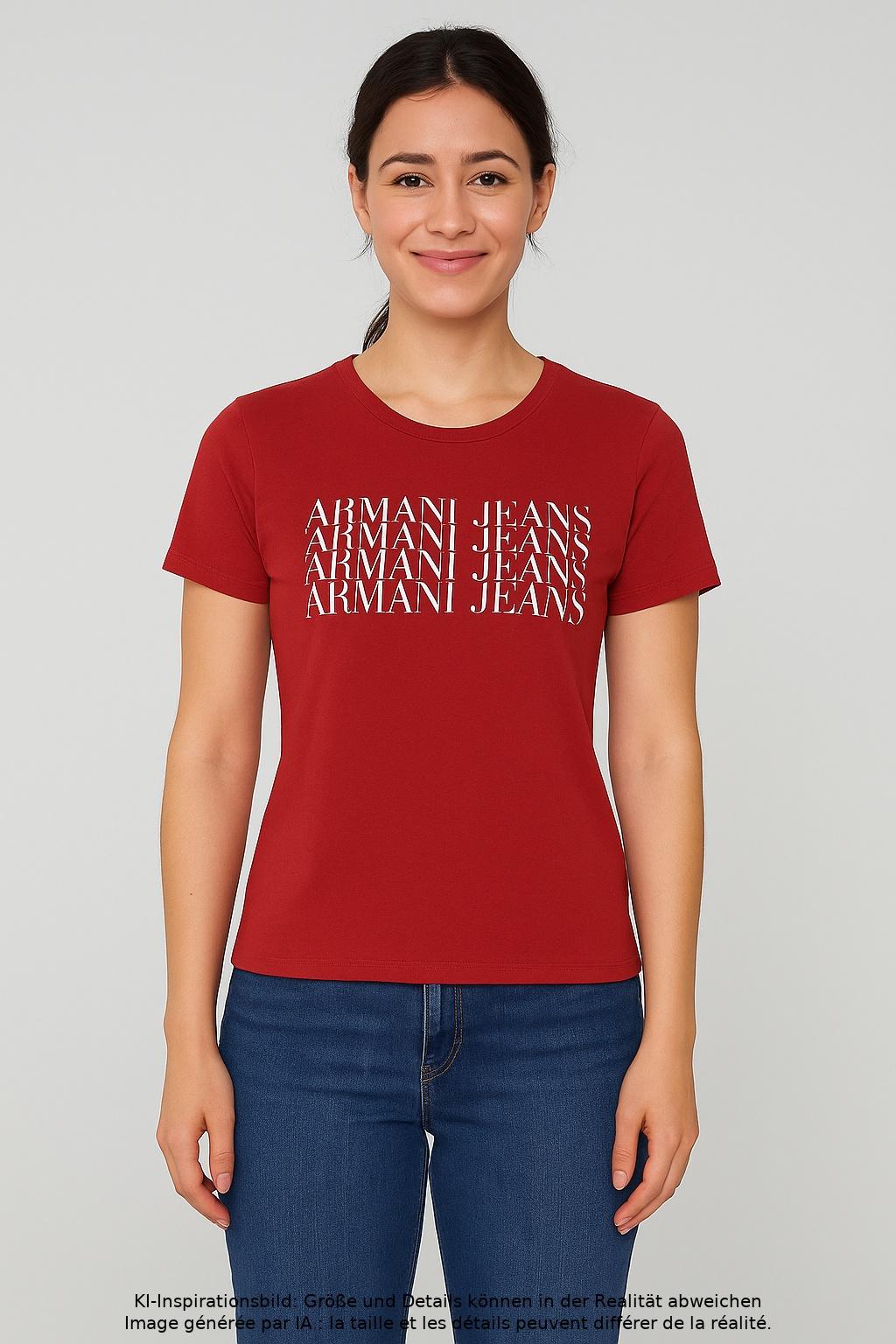 

Armani Jeans Damen T-Shirt, rot, Gr. 42