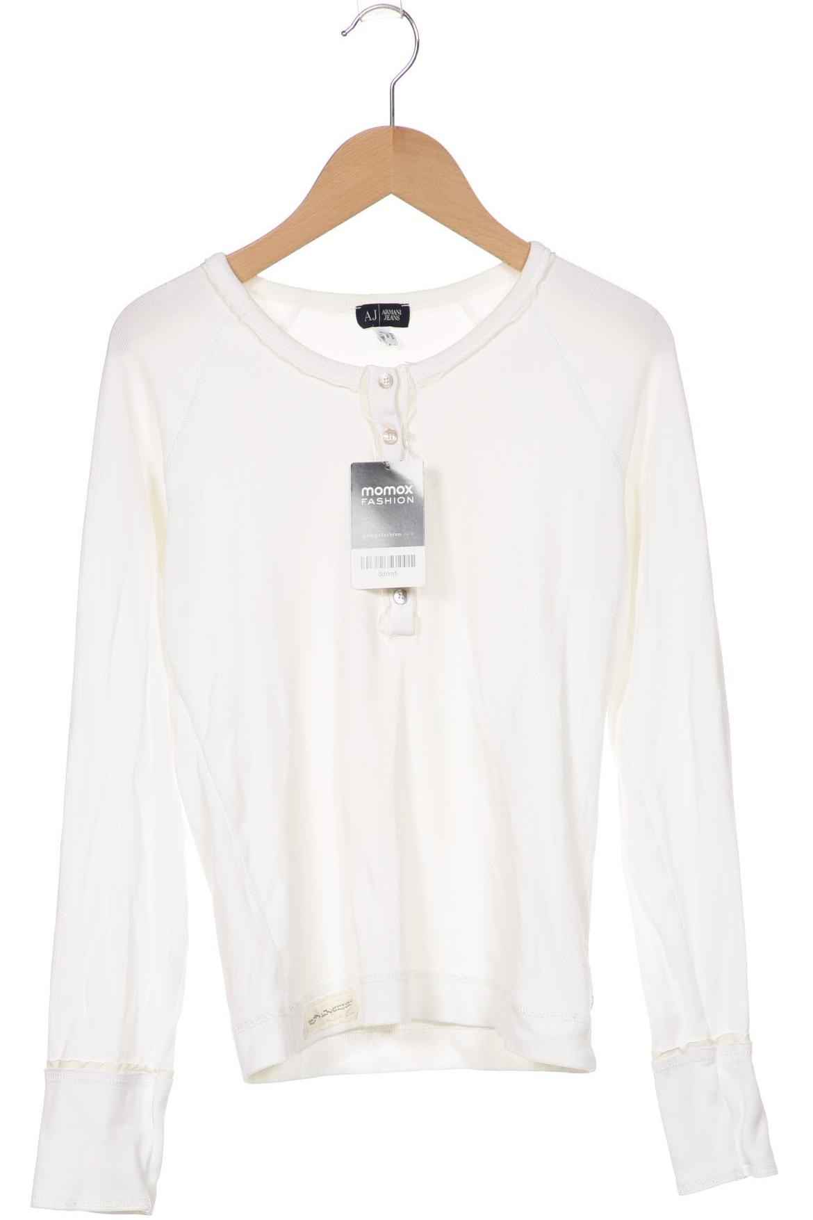 

Armani Jeans Damen Langarmshirt, cremeweiß