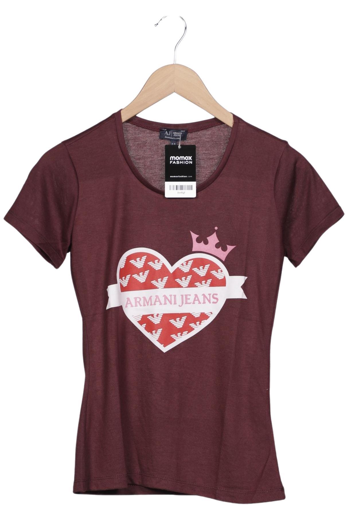 

Armani Jeans Damen T-Shirt, bordeaux, Gr. 44