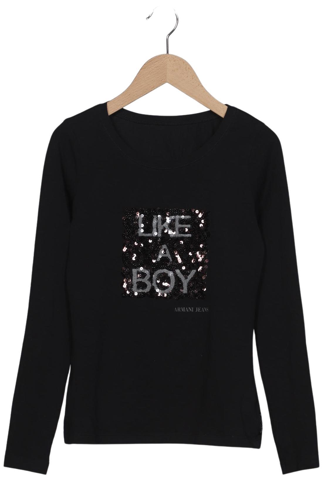 

Armani Jeans Damen Langarmshirt, schwarz, Gr. 34