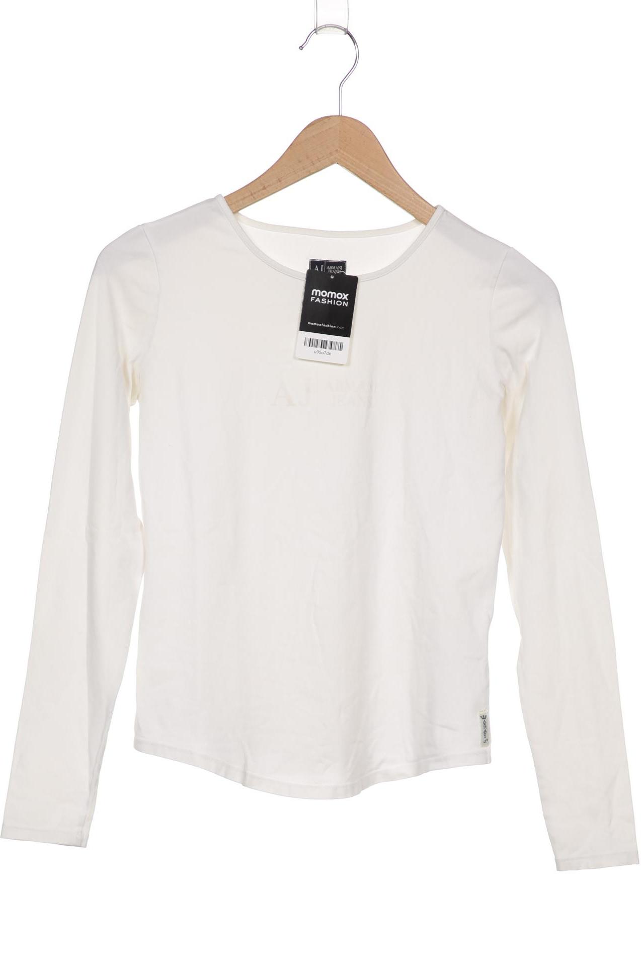 

Armani Jeans Damen Langarmshirt, weiß