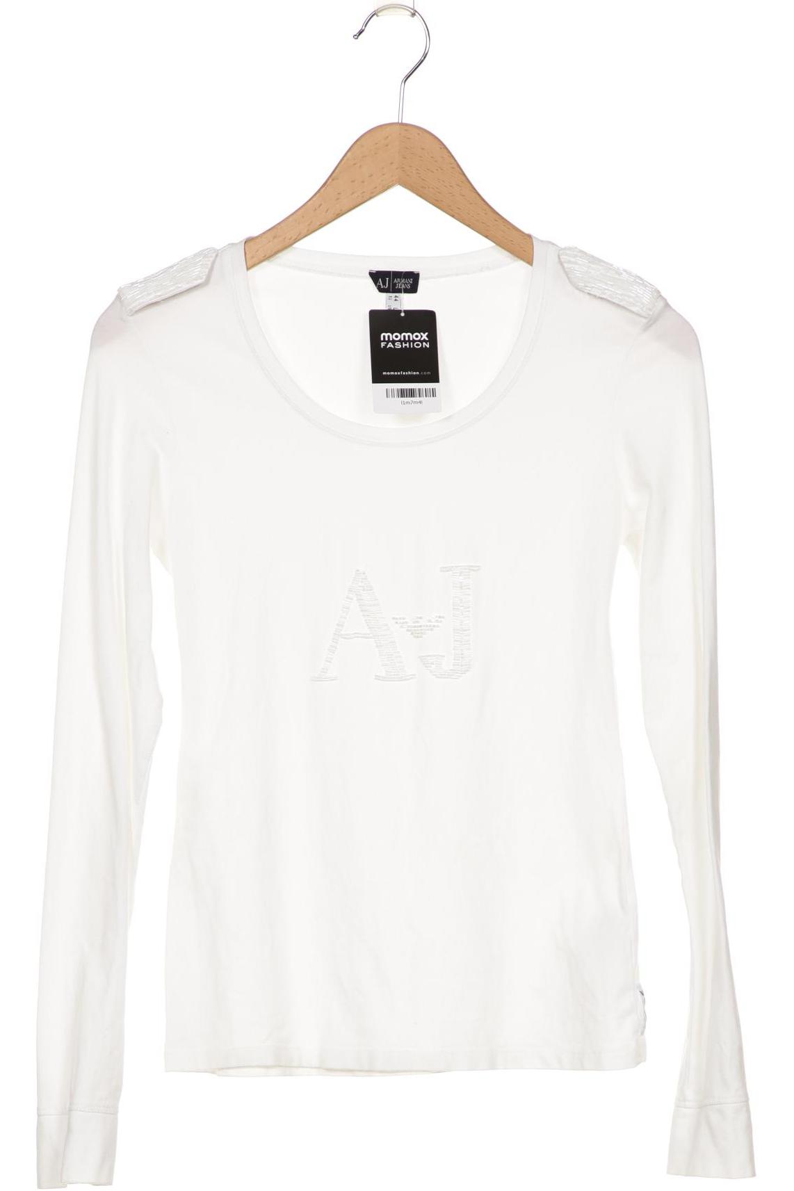 

Armani Jeans Damen Langarmshirt, cremeweiß