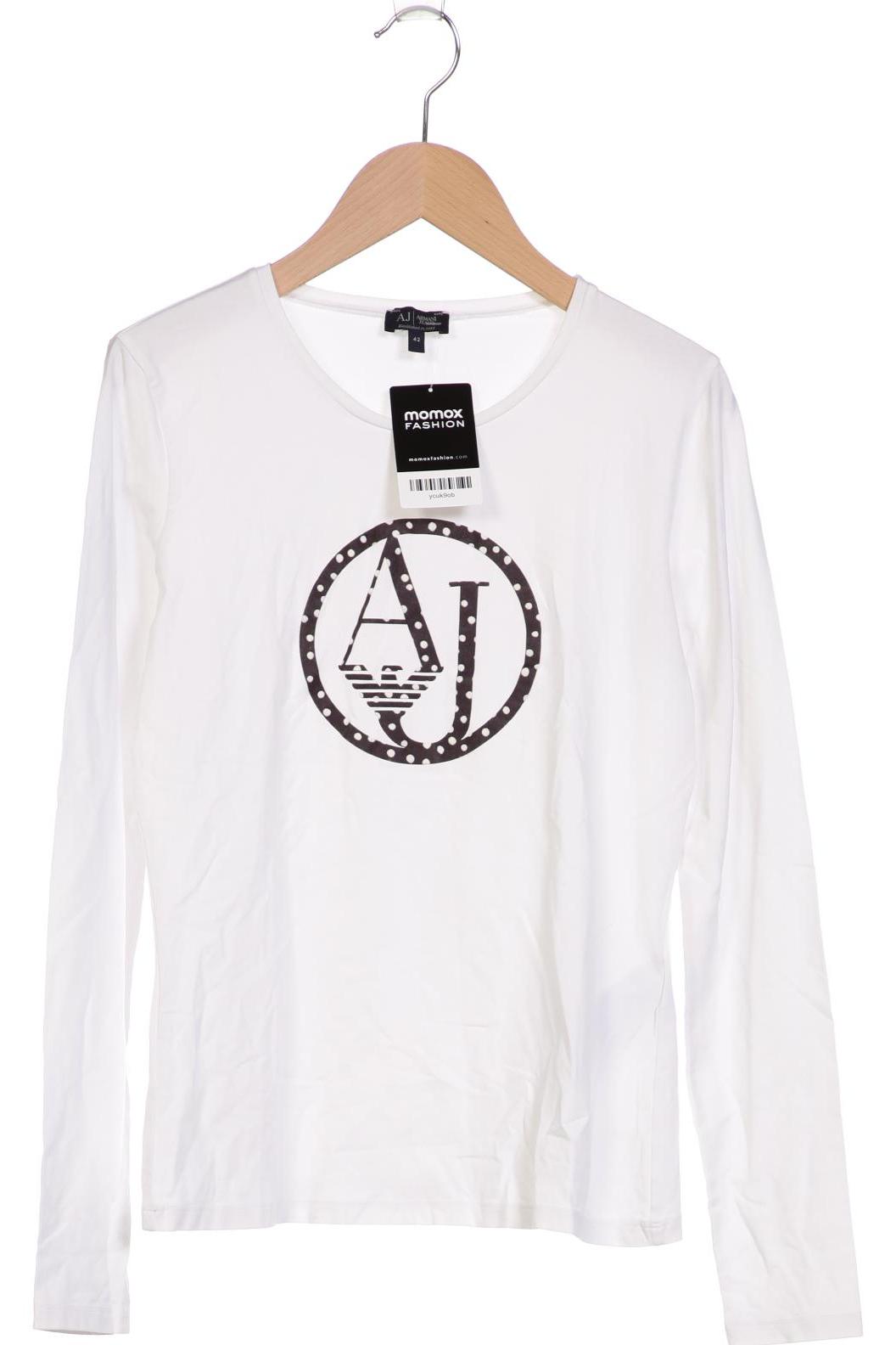 

Armani Jeans Damen Langarmshirt, weiß, Gr. 42