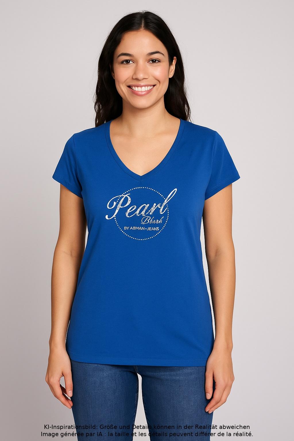 

Armani Jeans Damen T-Shirt, blau, Gr. 42