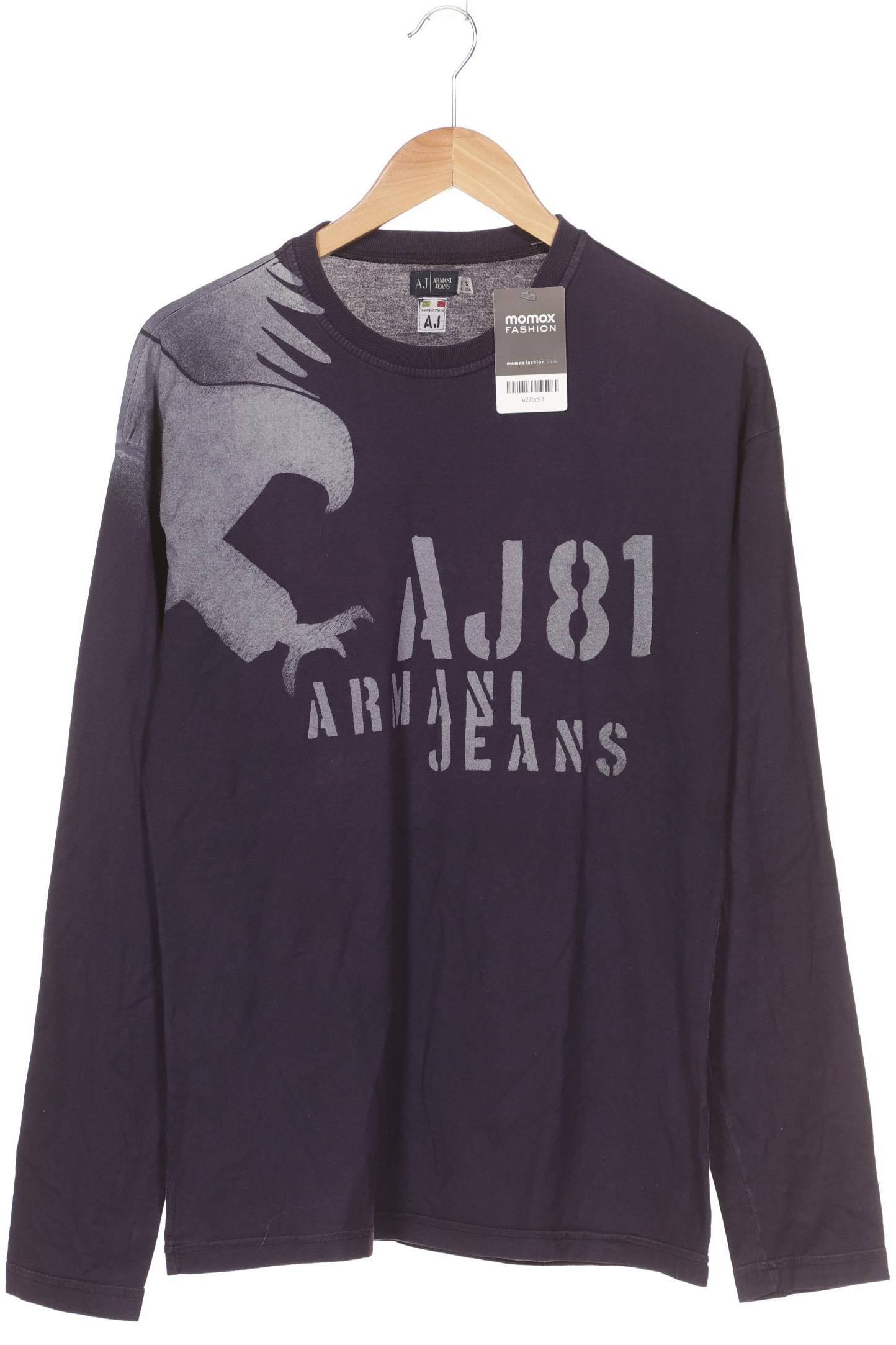 

Armani Jeans Herren Langarmshirt, flieder, Gr. 48