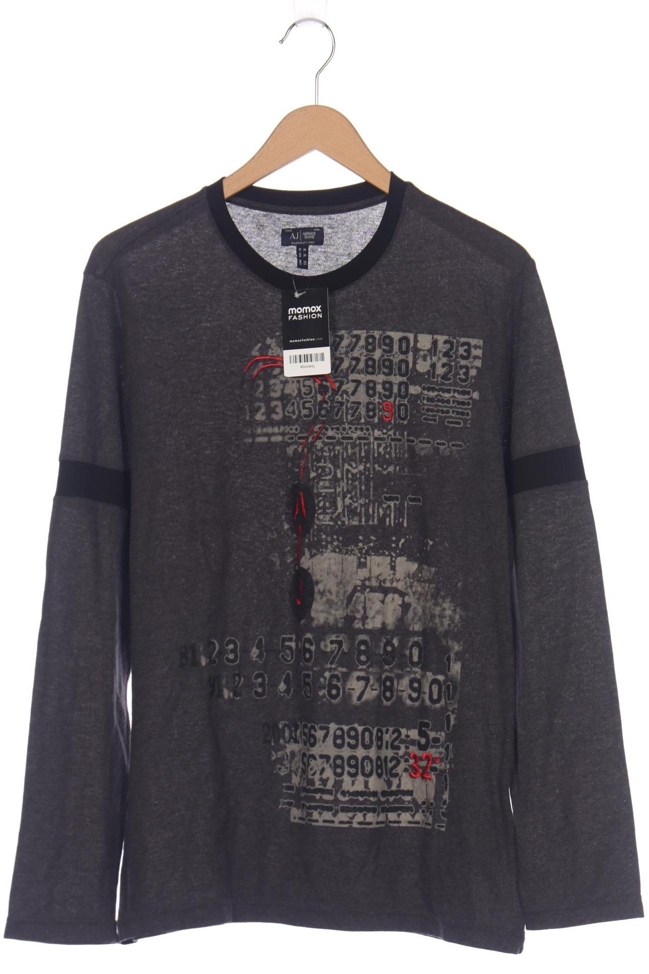

Armani Jeans Herren Langarmshirt, grau, Gr. 54