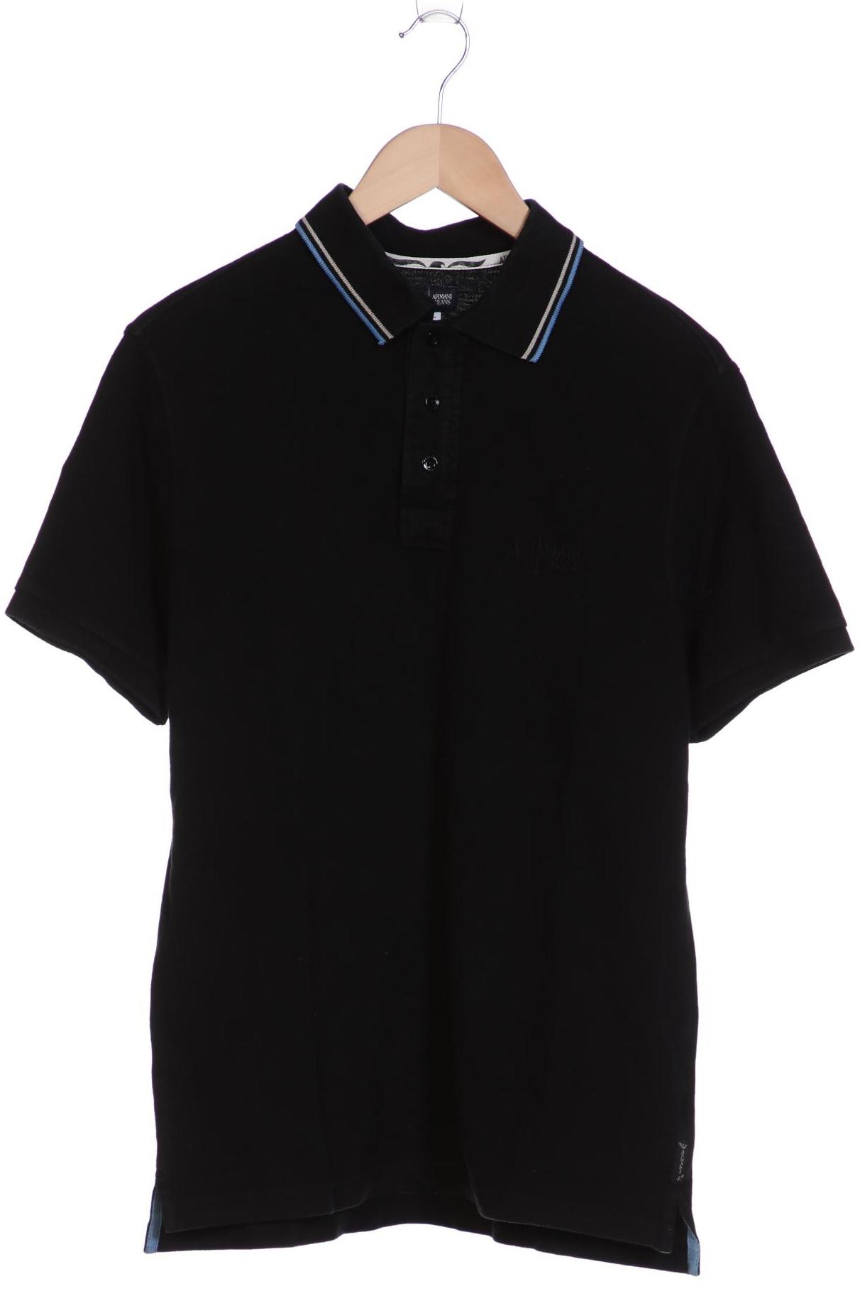 

Armani Jeans Herren Poloshirt, schwarz