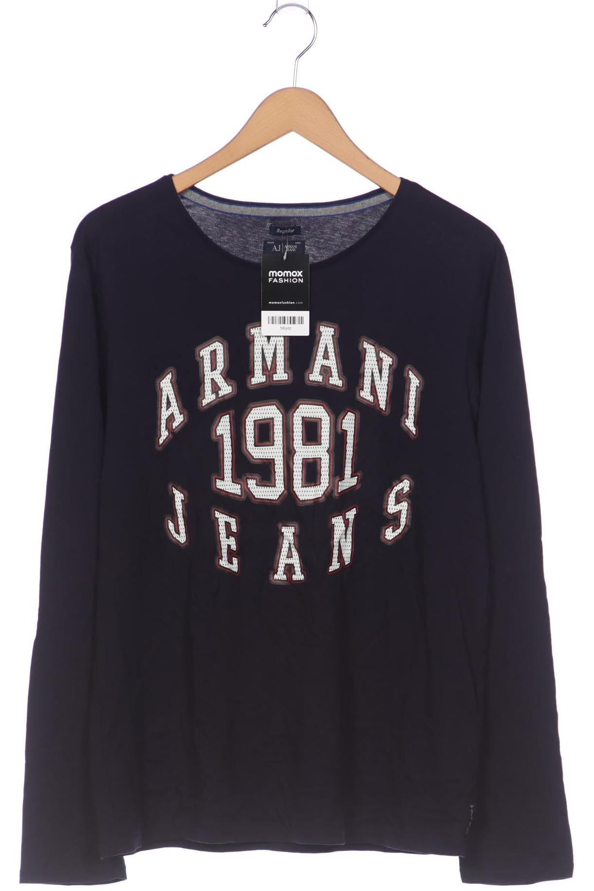 

Armani Jeans Herren Langarmshirt, marineblau, Gr. 52