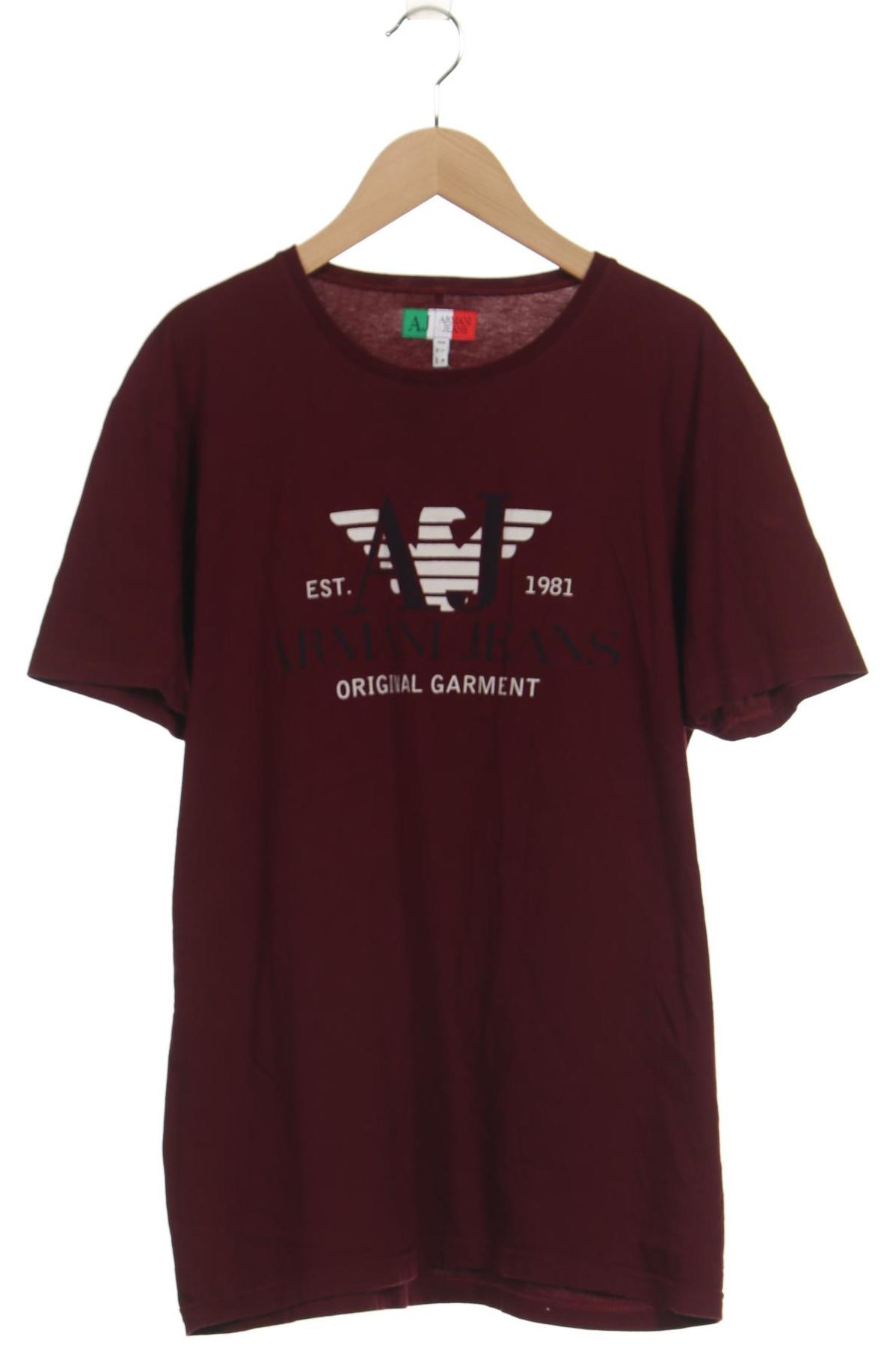 

Armani Jeans Herren T-Shirt, bordeaux, Gr. 52