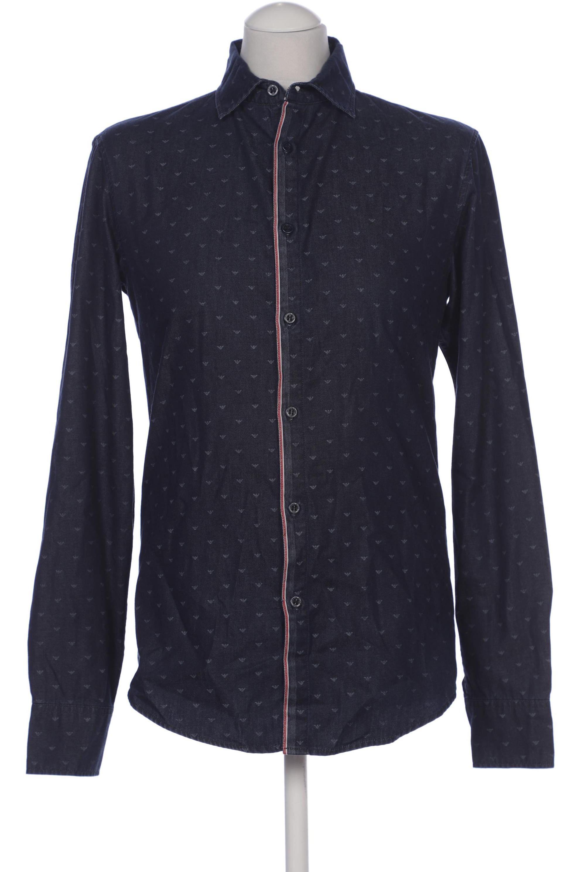 

Armani Jeans Herren Hemd, marineblau, Gr. 46