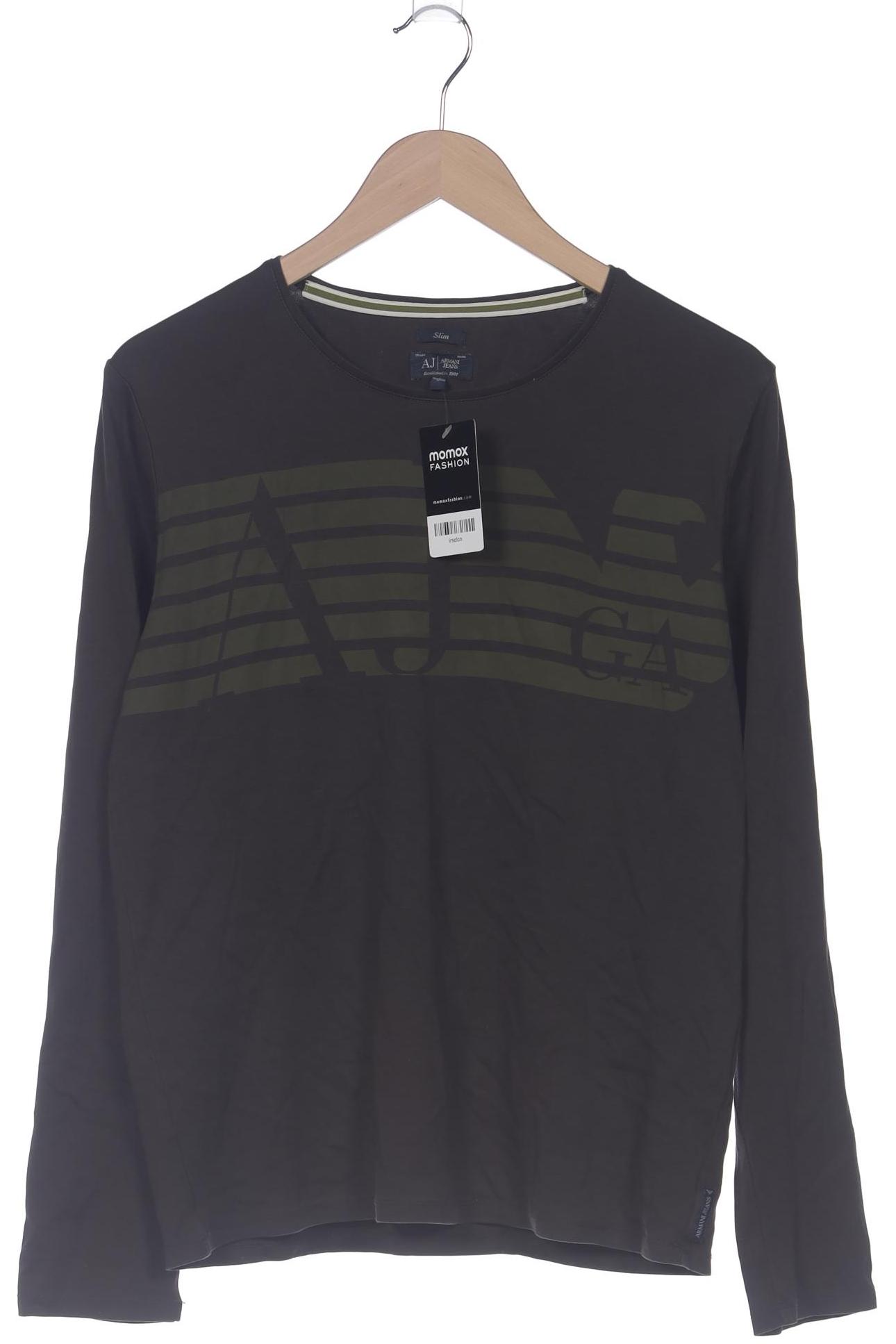 

Armani Jeans Herren Langarmshirt, grün, Gr. 52