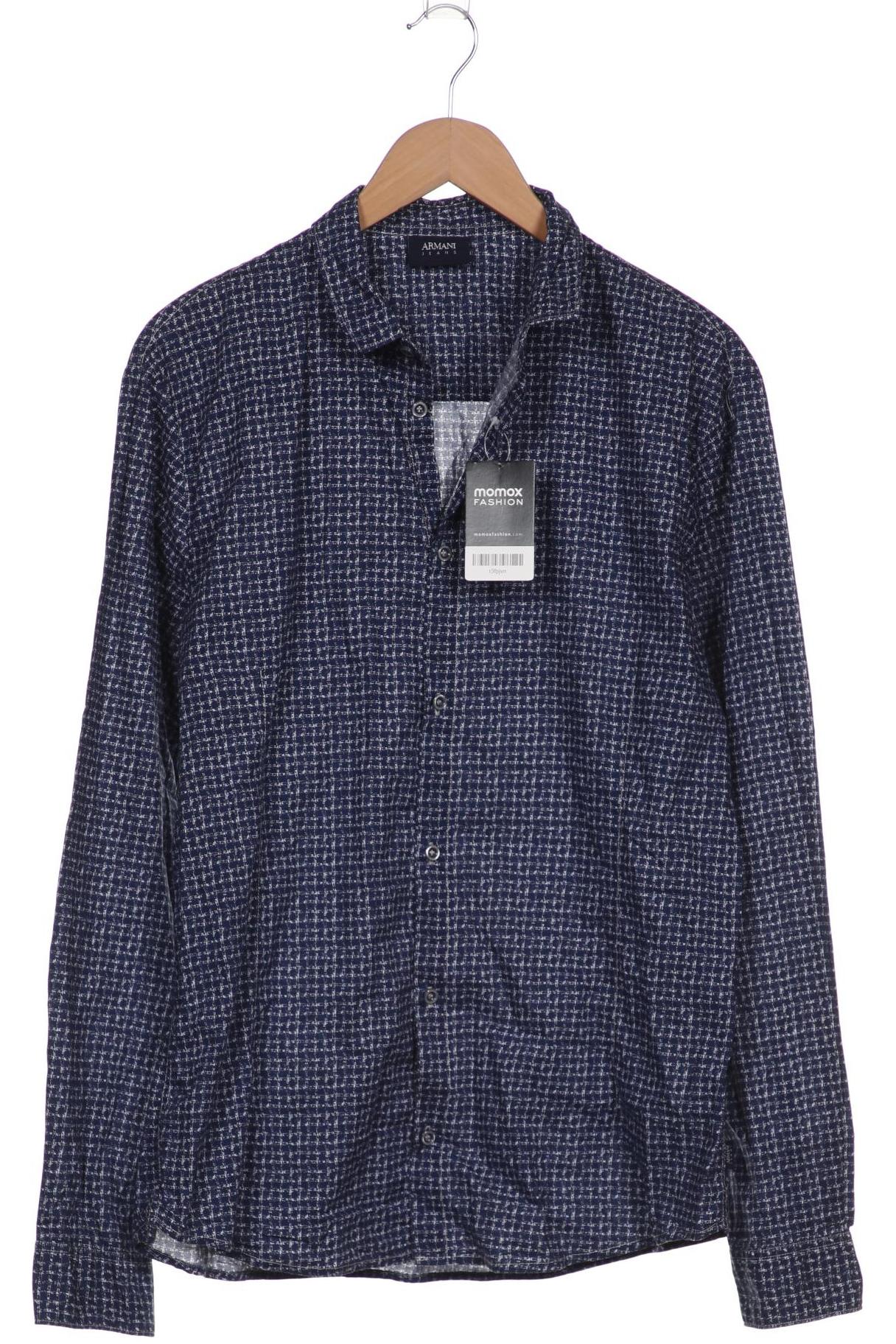

Armani Jeans Herren Hemd, marineblau, Gr. 56