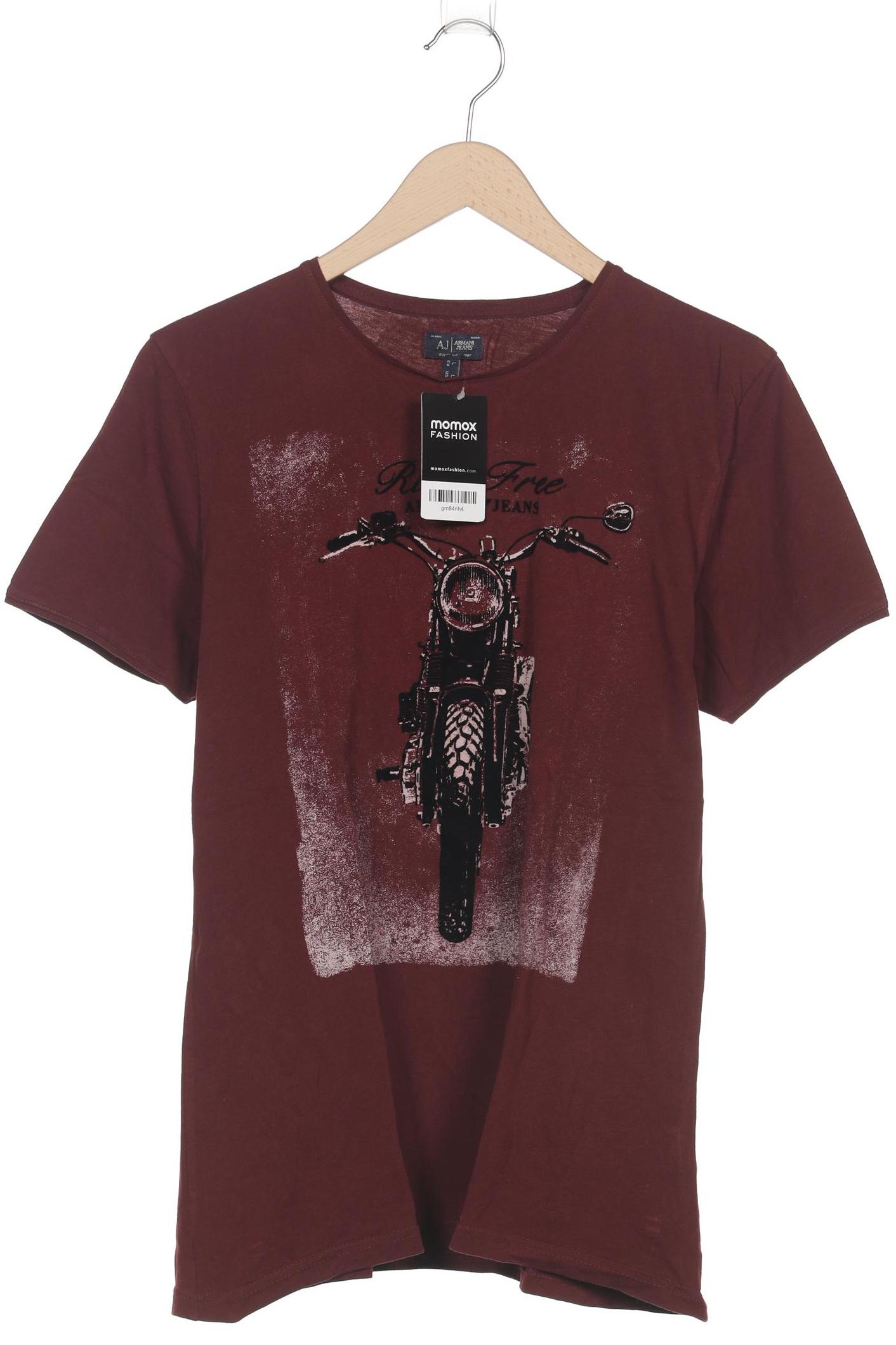 

Armani Jeans Herren T-Shirt, bordeaux, Gr. 52