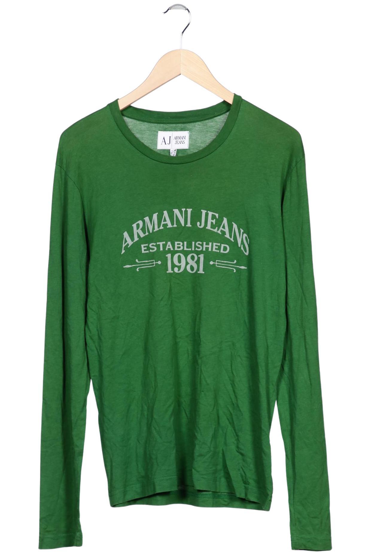 

Armani Jeans Herren Langarmshirt, grün, Gr. 52