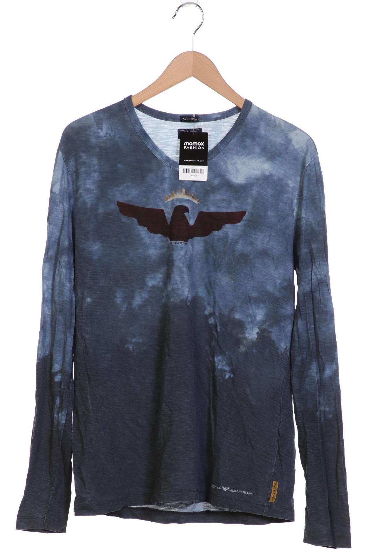 

Armani Jeans Herren Langarmshirt, blau, Gr. 56