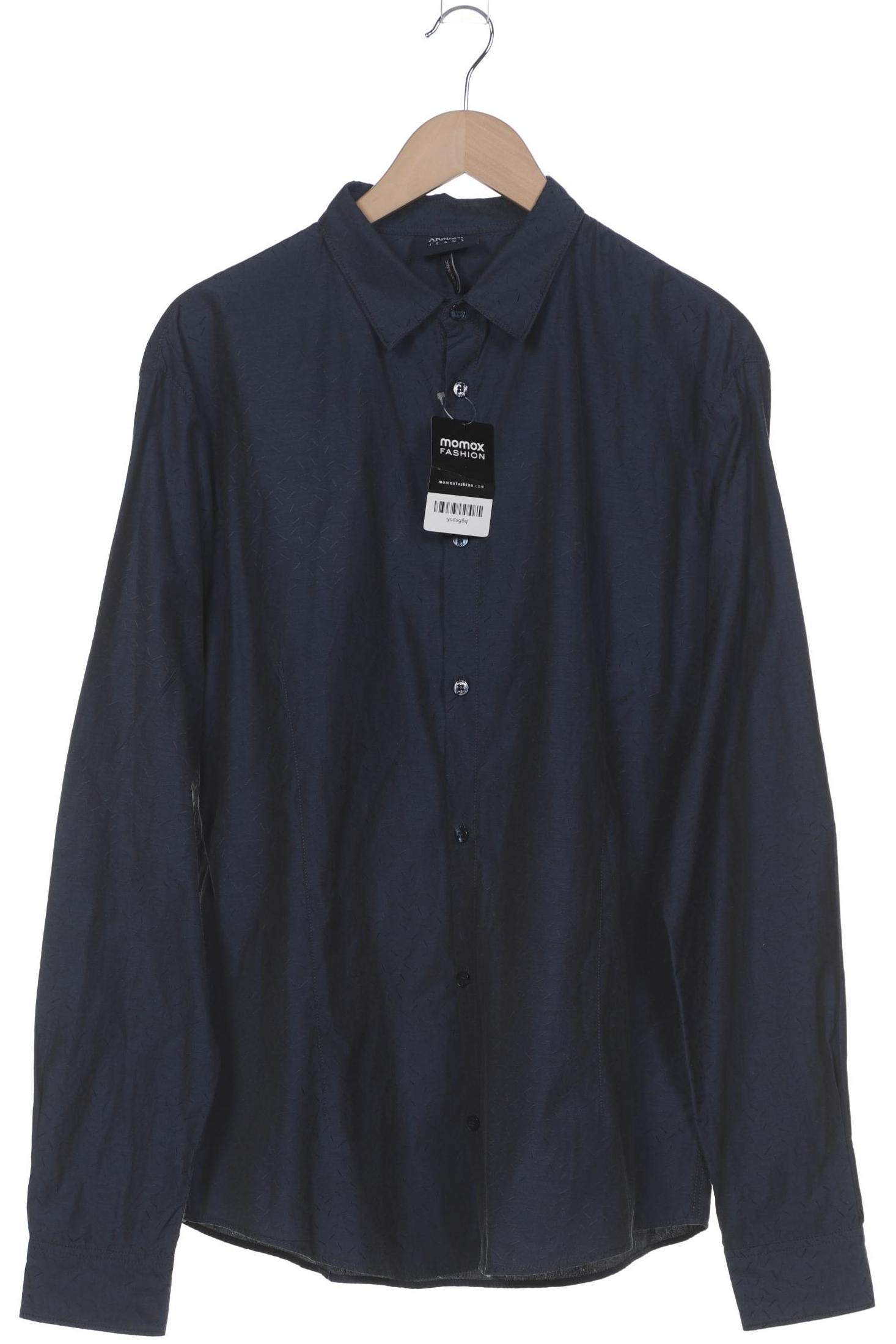 

Armani Jeans Herren Hemd, marineblau, Gr. 56