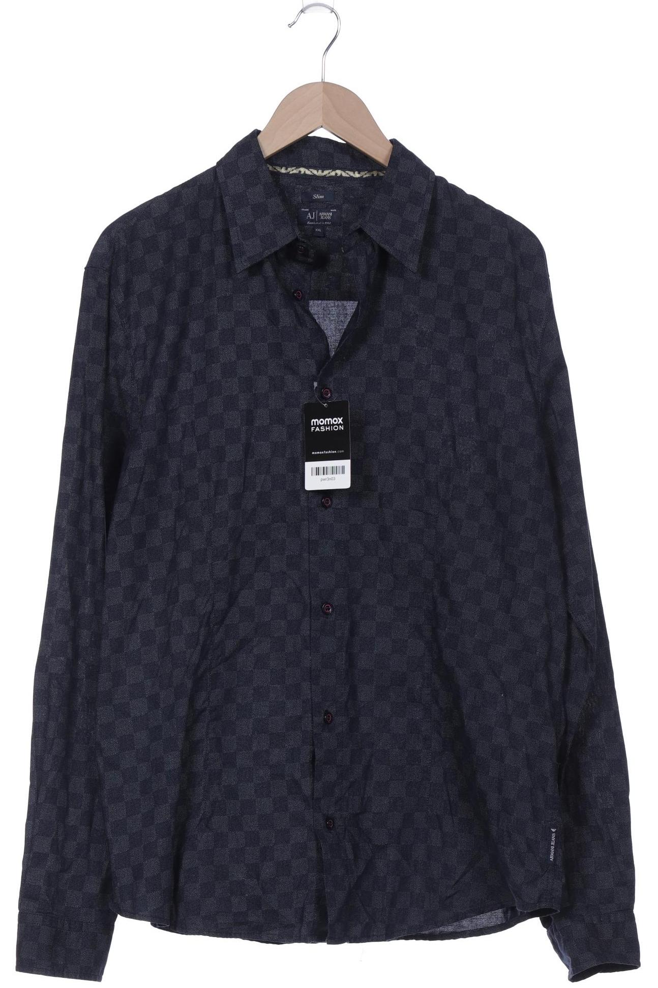 

Armani Jeans Herren Hemd, marineblau, Gr. 56