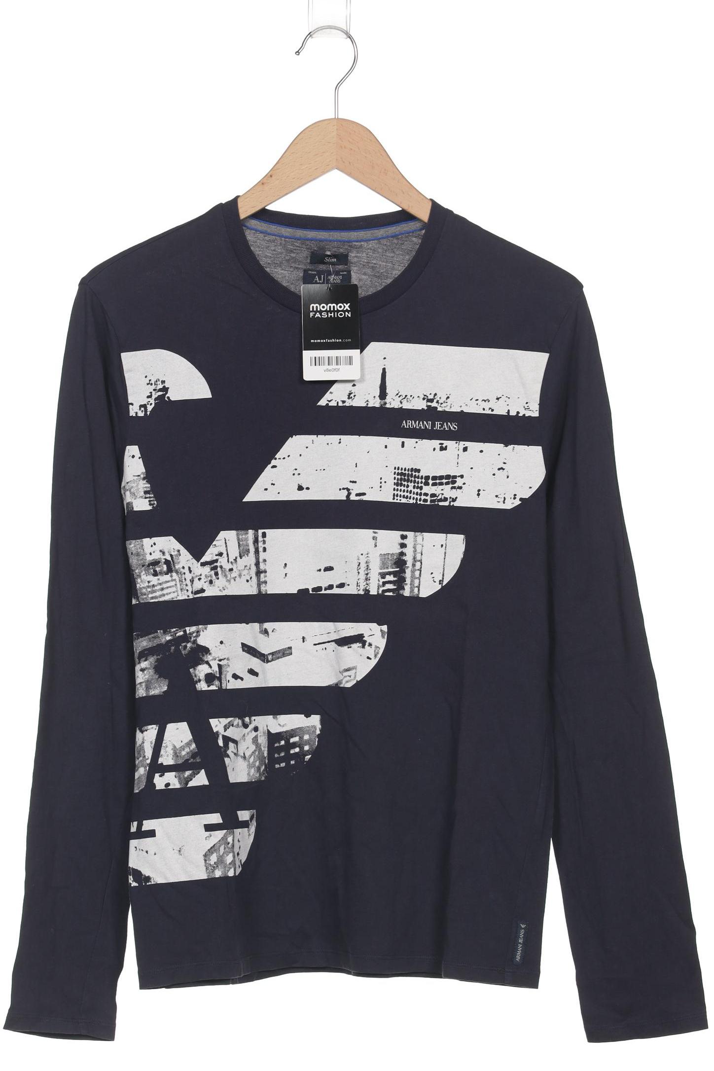 

Armani Jeans Herren Langarmshirt, marineblau, Gr. 52