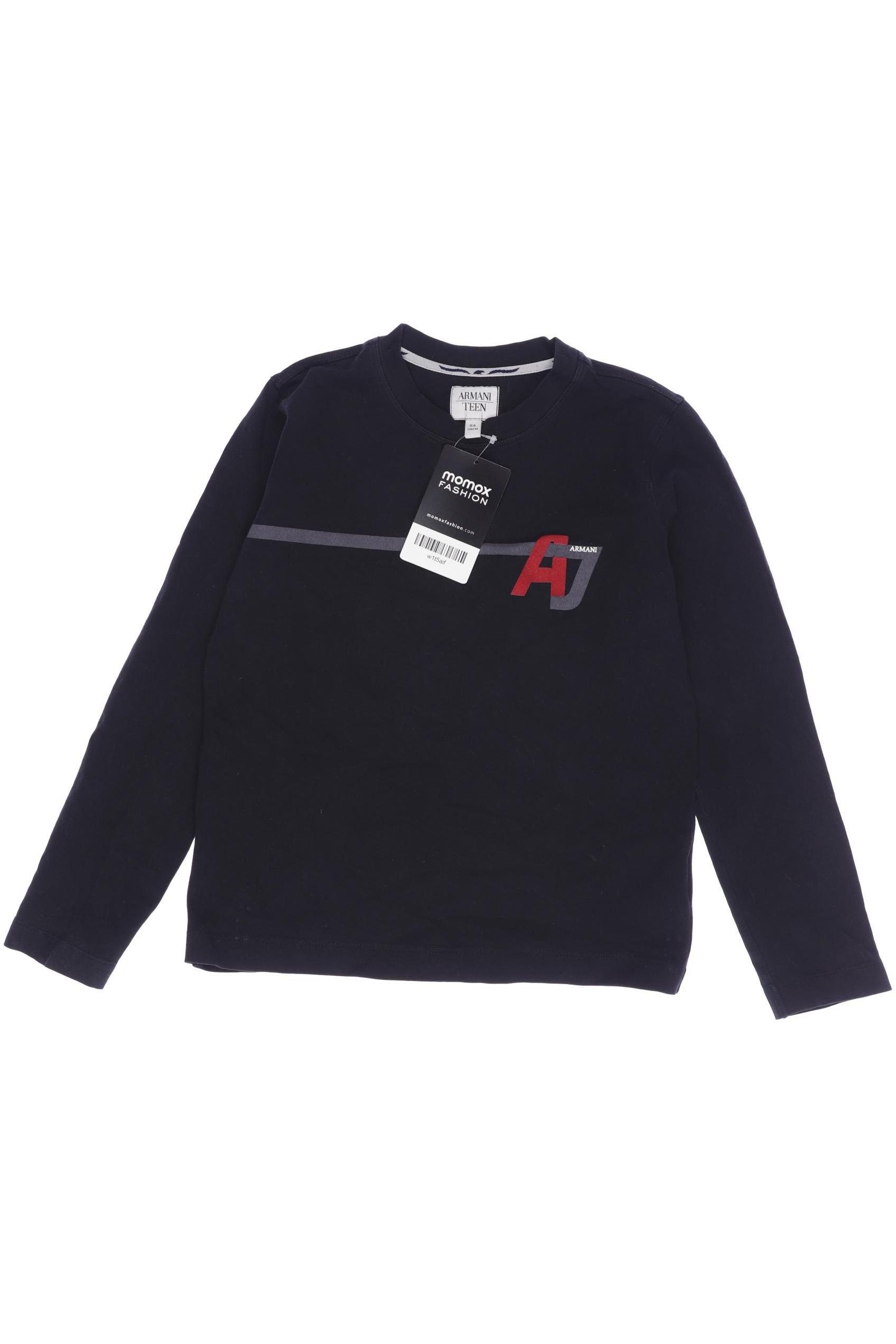 

ARMANI JUNIOR Jungen Langarmshirt, schwarz