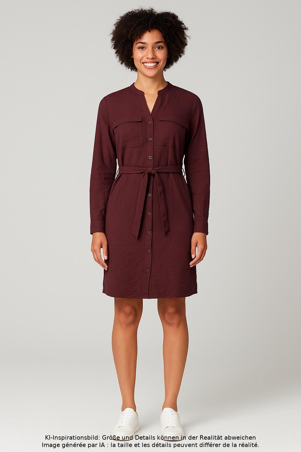 

Armedangels Damen Kleid, bordeaux, Gr. 36