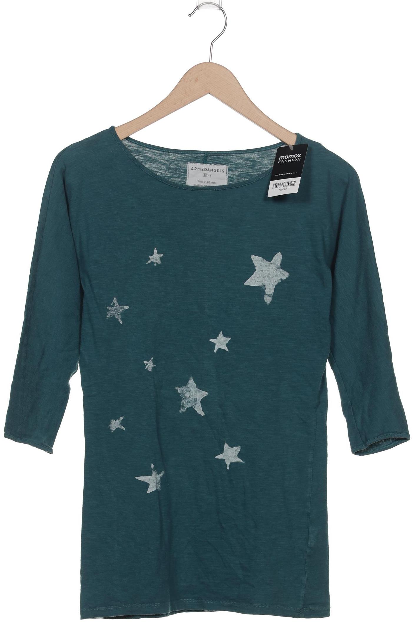 

Armedangels Damen Langarmshirt, türkis, Gr. 36