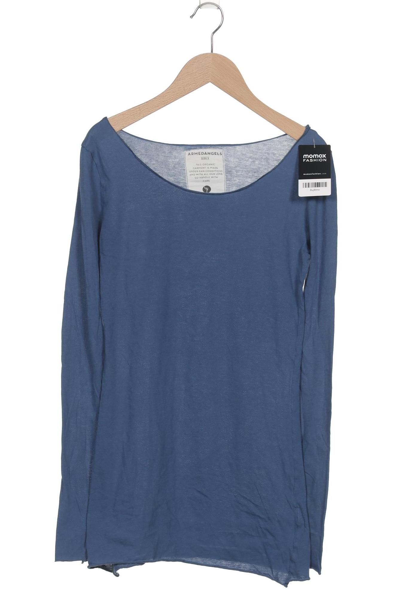 

Armedangels Damen Langarmshirt, blau, Gr. 36