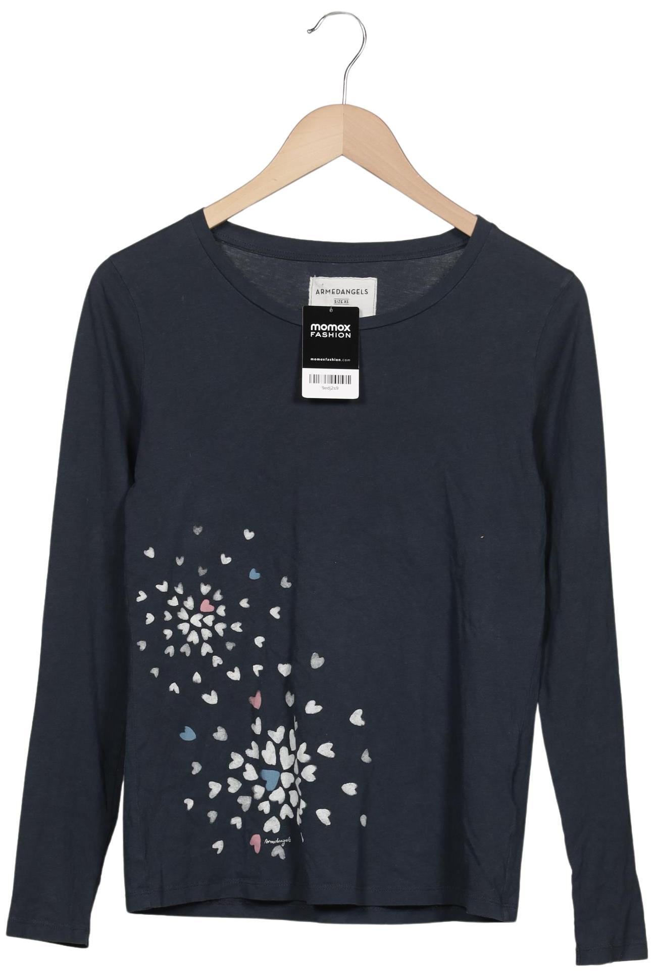 

Armedangels Damen Langarmshirt, marineblau, Gr. 34