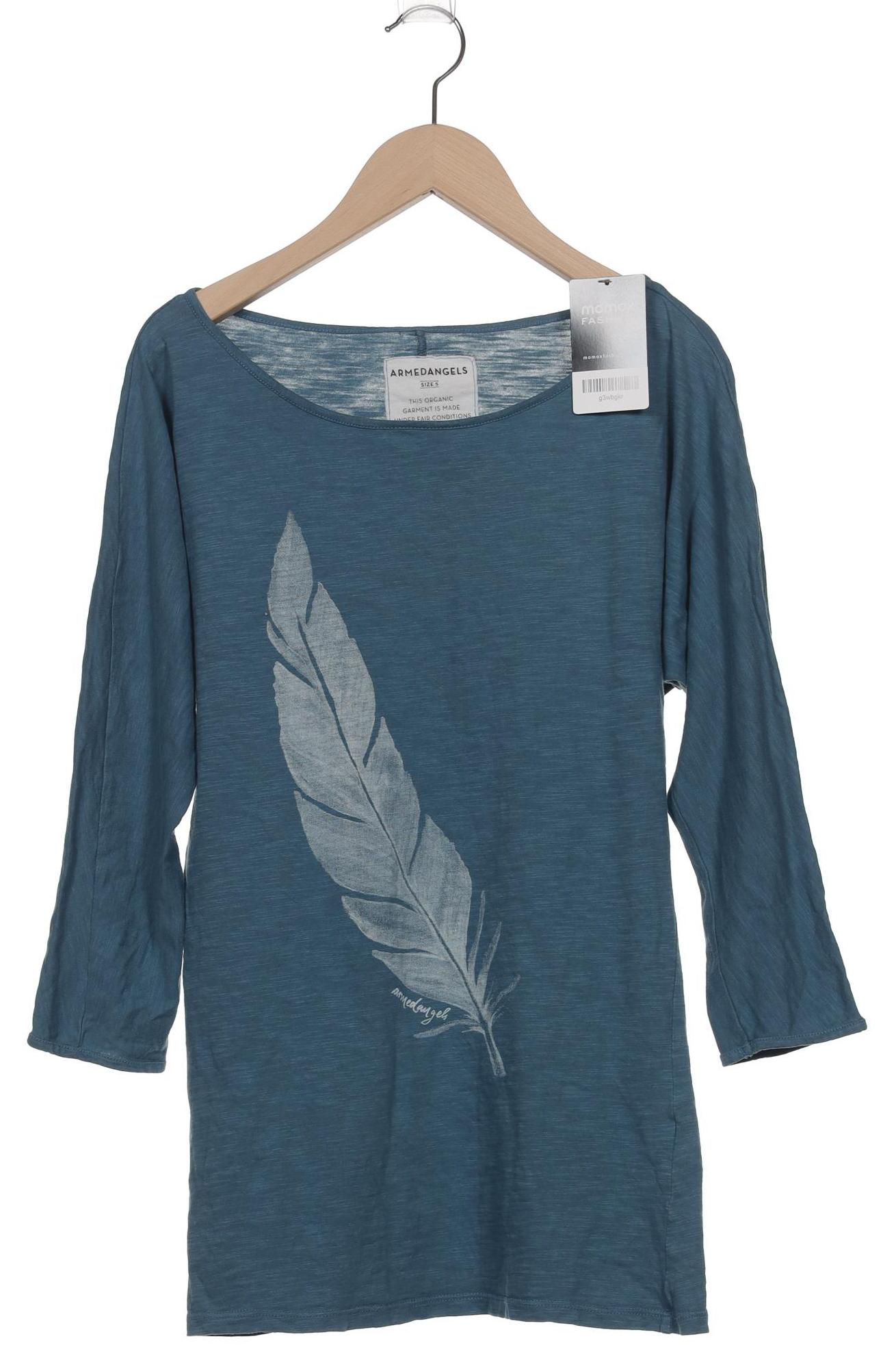 

Armedangels Damen Langarmshirt, blau, Gr. 36