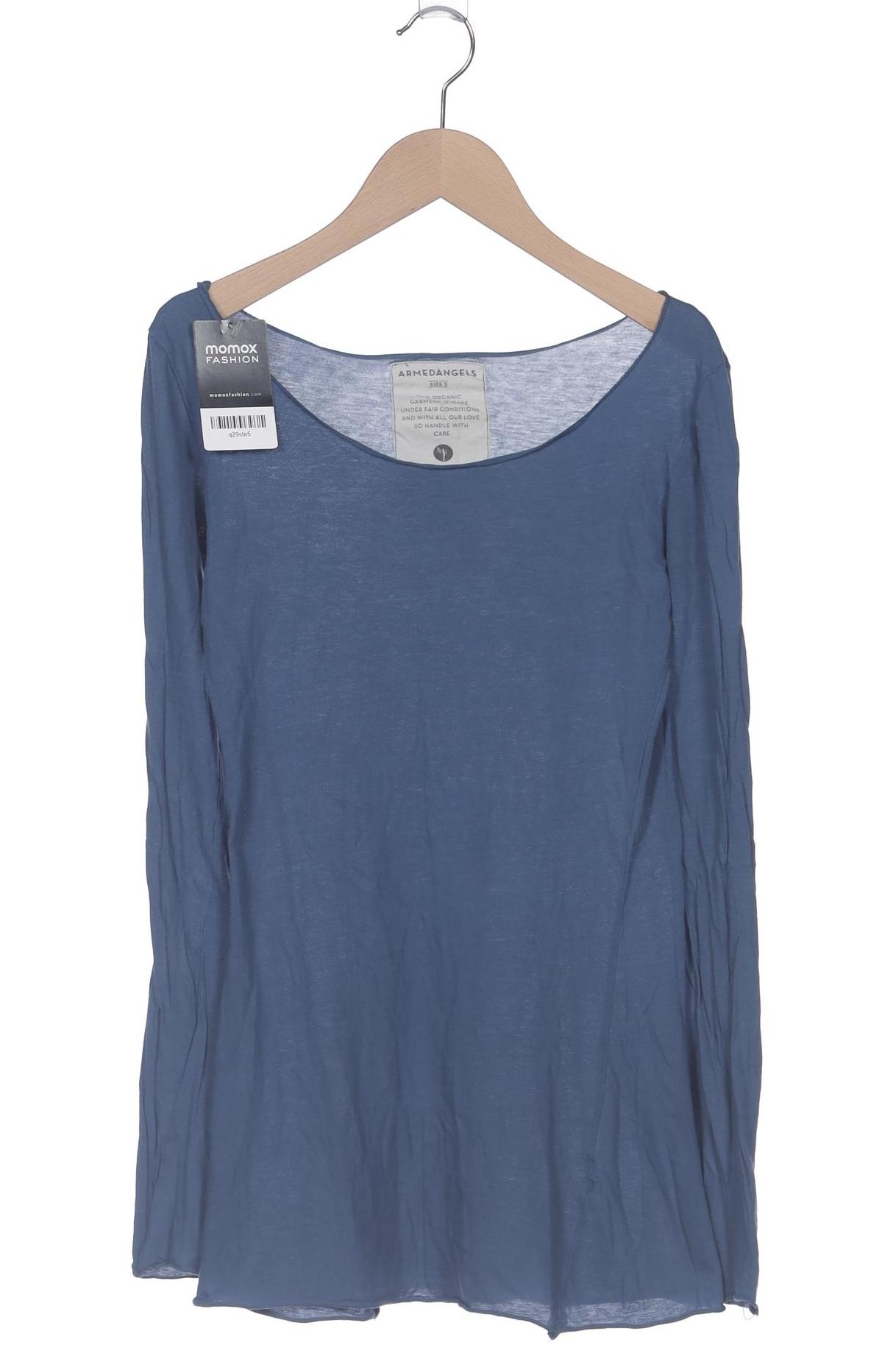 

Armedangels Damen Langarmshirt, blau, Gr. 36
