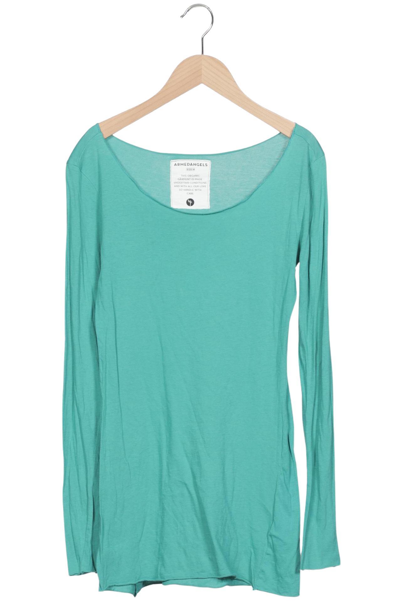 

Armedangels Damen Langarmshirt, türkis, Gr. 38