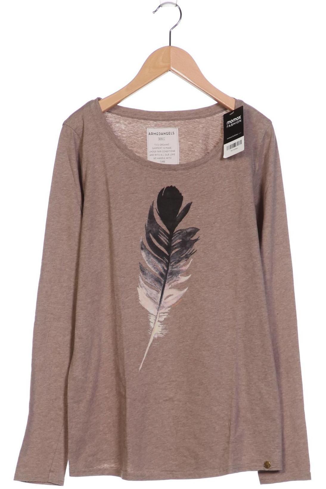 

Armedangels Damen Langarmshirt, beige, Gr. 42