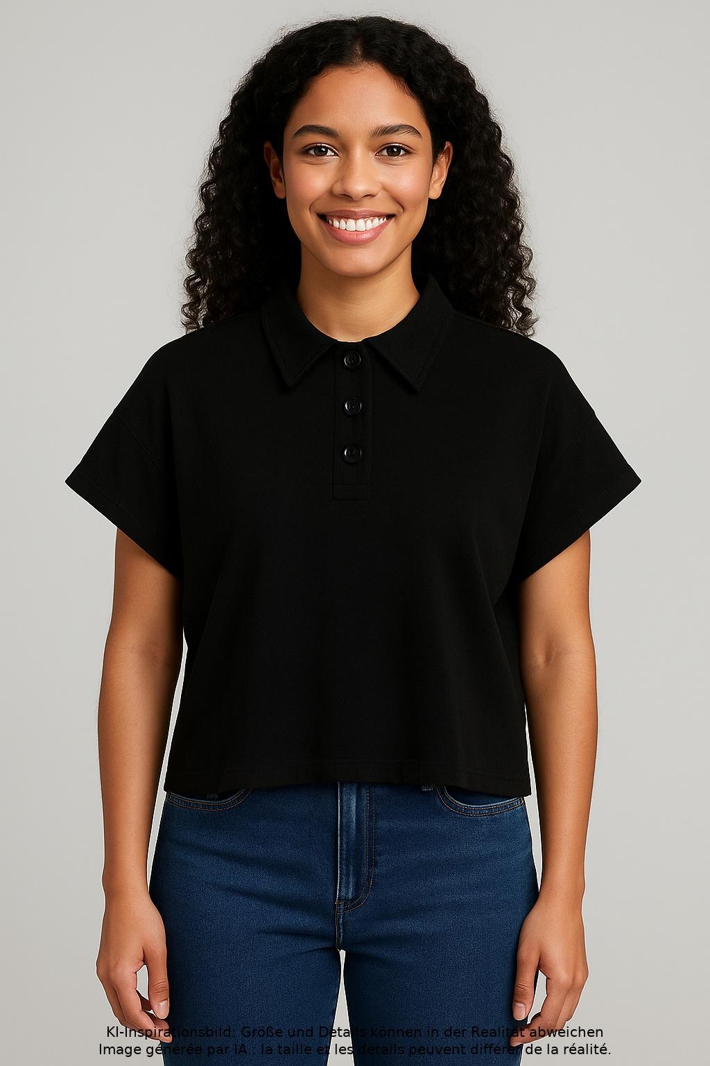 

Armedangels Damen Poloshirt, schwarz, Gr. 44