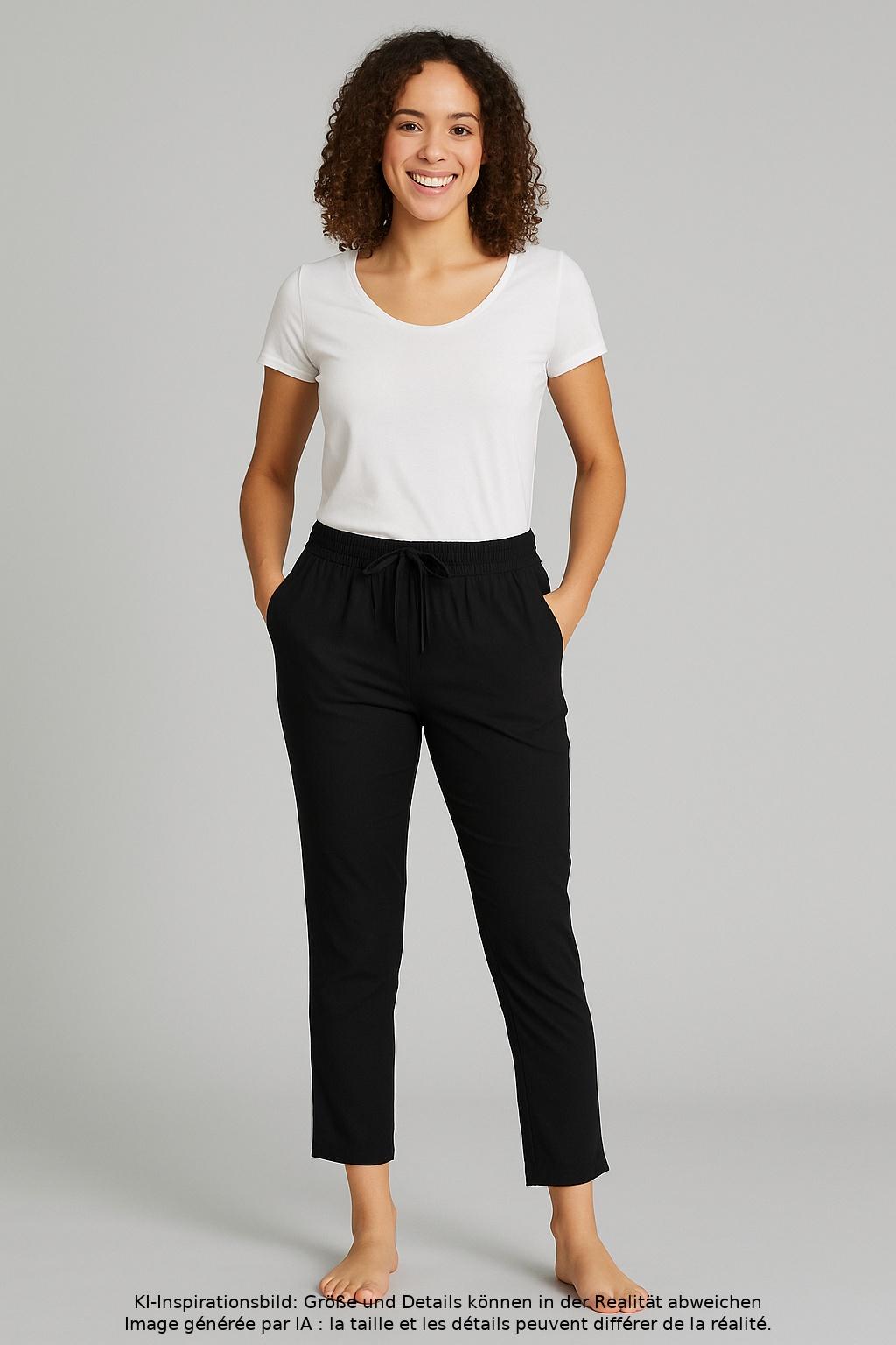 

Armedangels Damen Stoffhose, schwarz, Gr. 34